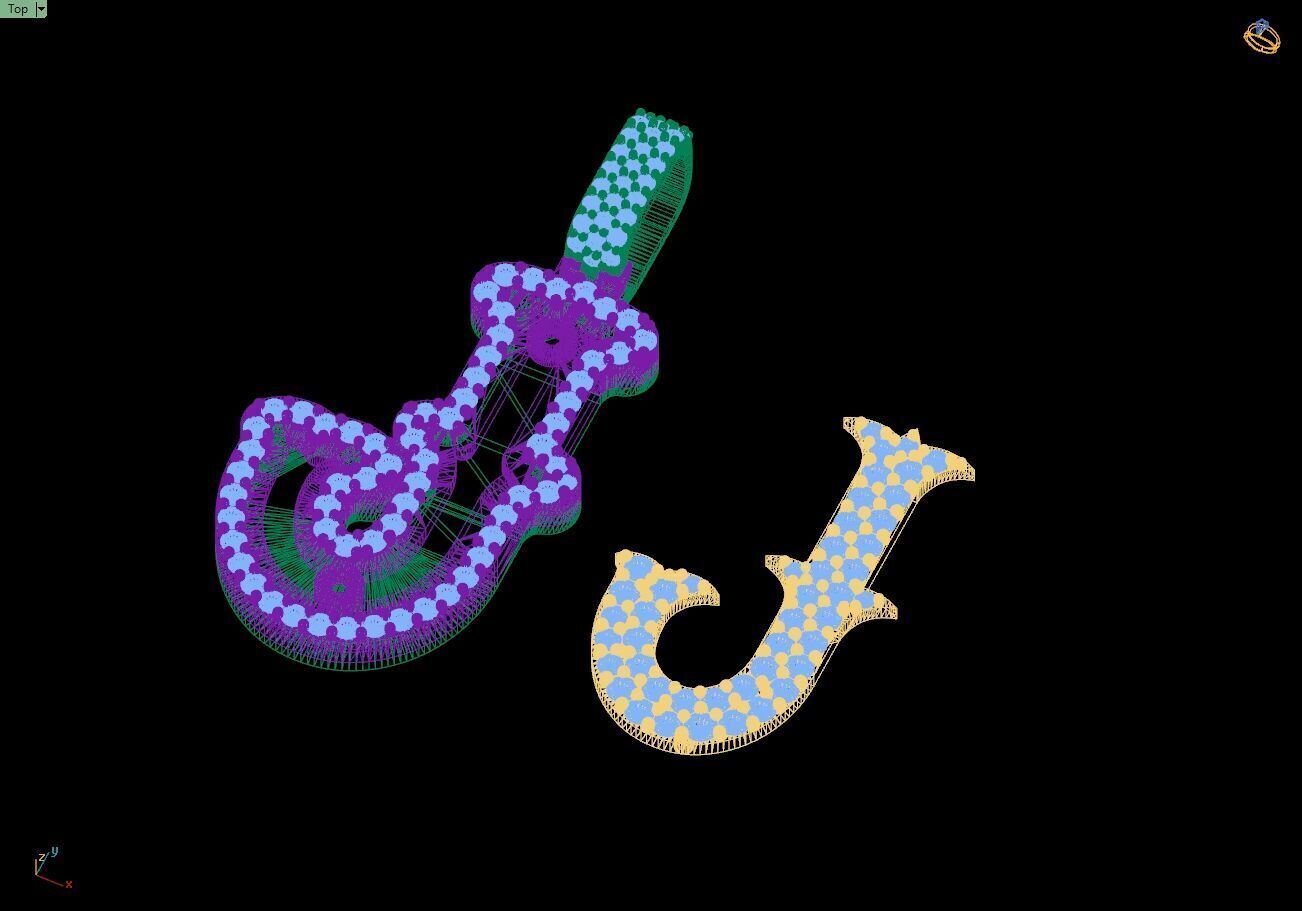 Custom Initial J Letter Diamond  A to Z Alphabet  Necklace 3D print model_15