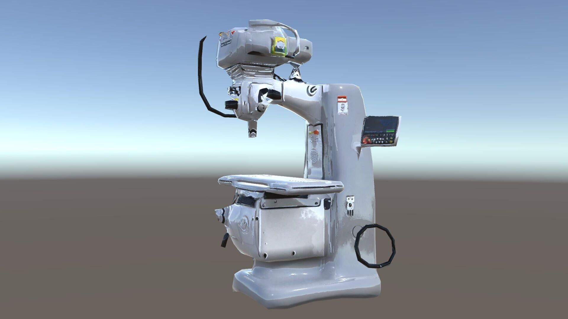 Industrial Milling Machine D Model Pack Low-poly 3D model_10