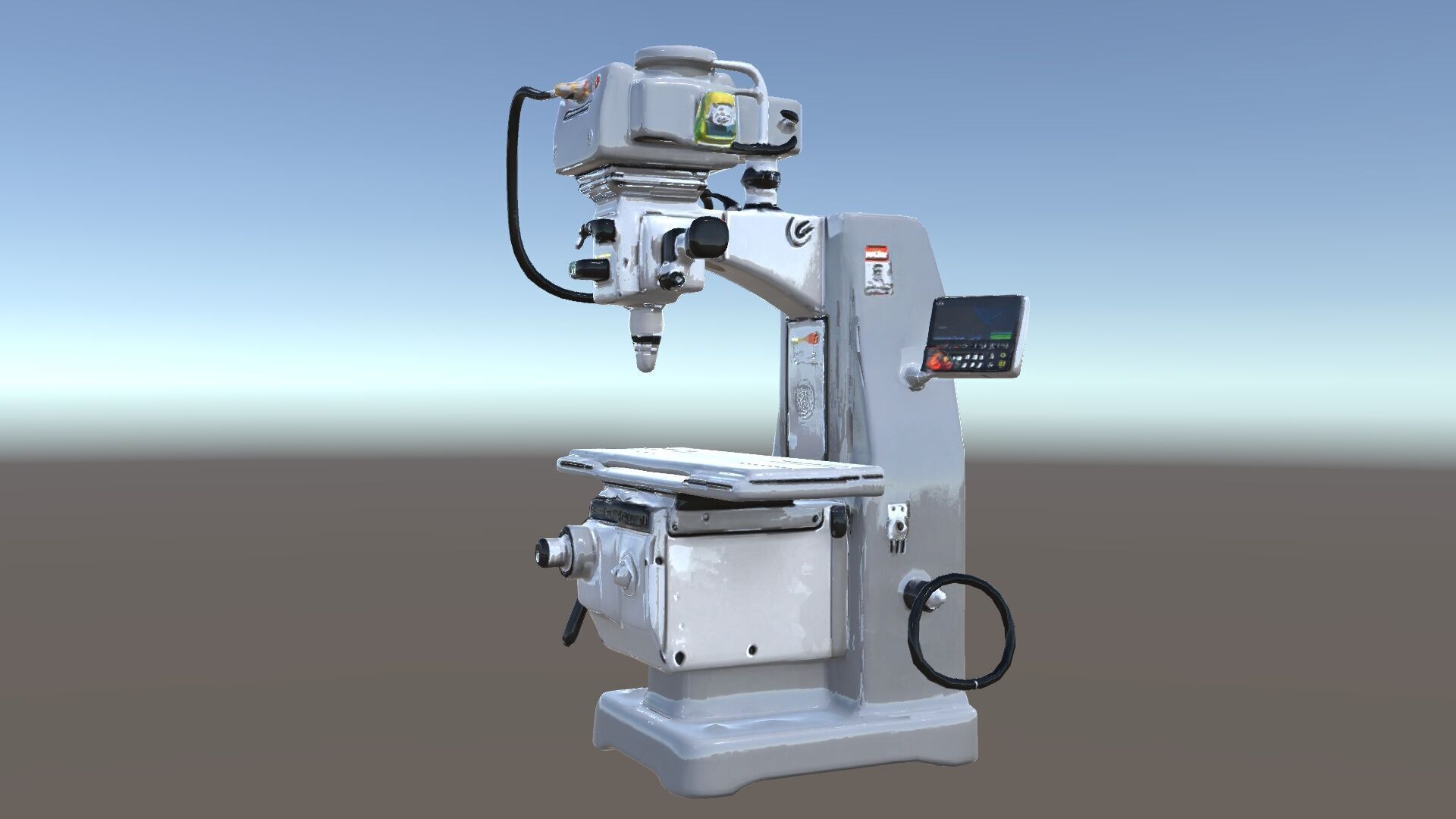 Industrial Milling Machine D Model Pack Low-poly 3D model_24