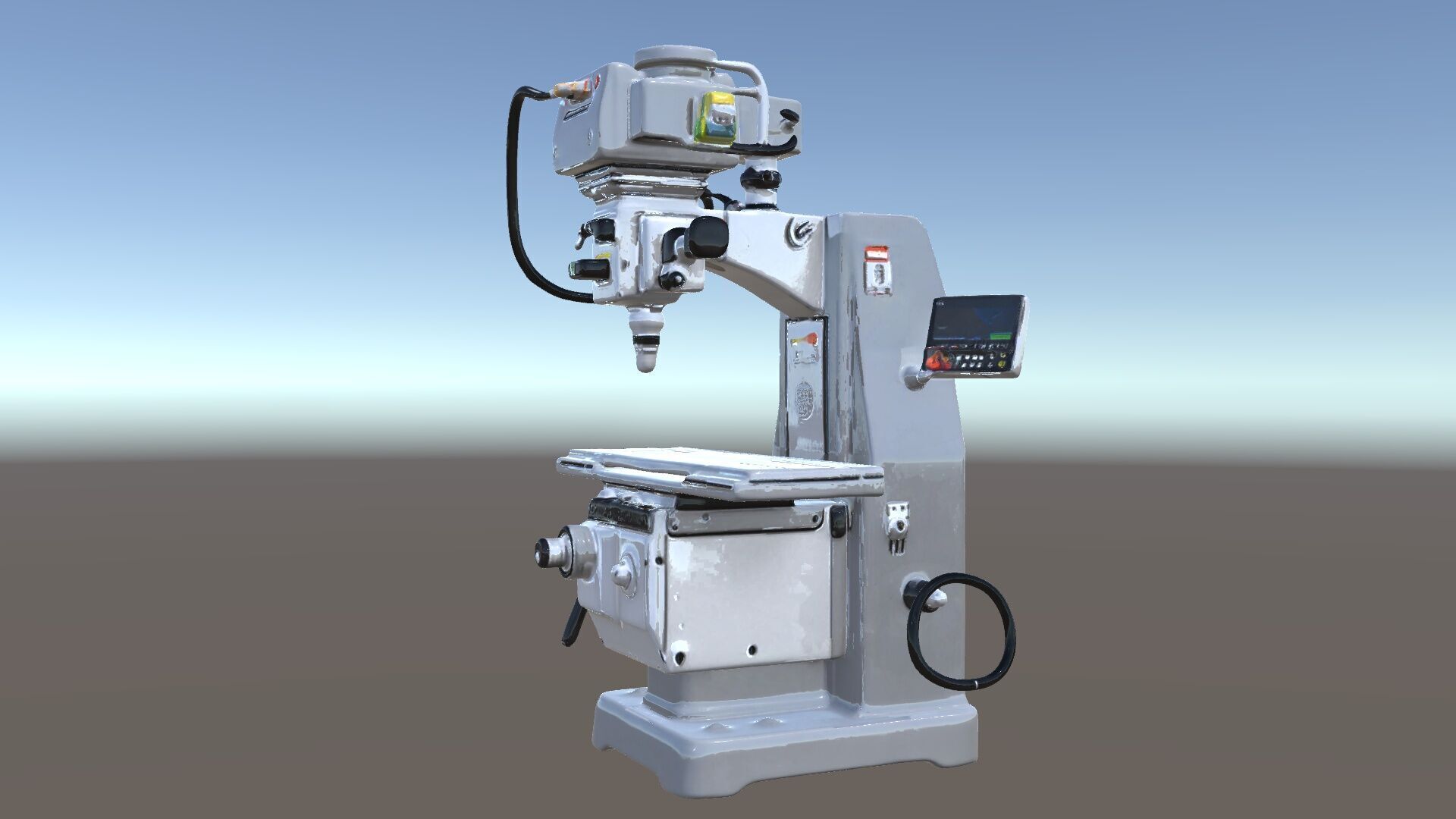 Industrial Milling Machine D Model Pack Low-poly 3D model_5