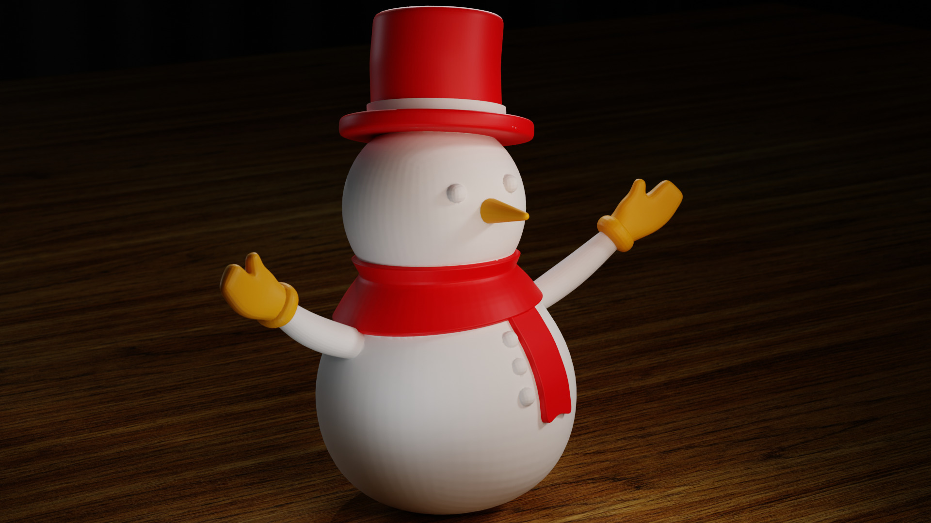 3D Printable Snowman Model STL and 3MF Files Included 3D print model_4