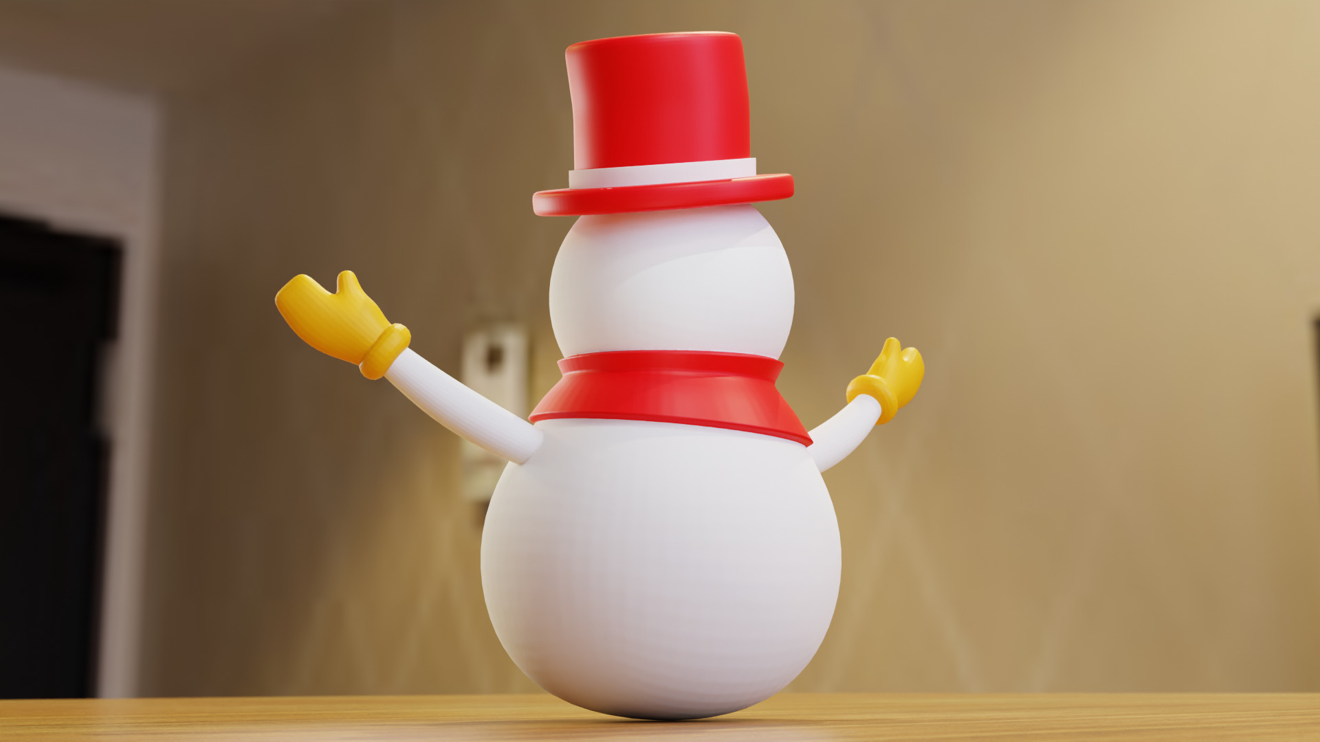 3D Printable Snowman Model STL and 3MF Files Included 3D print model_11