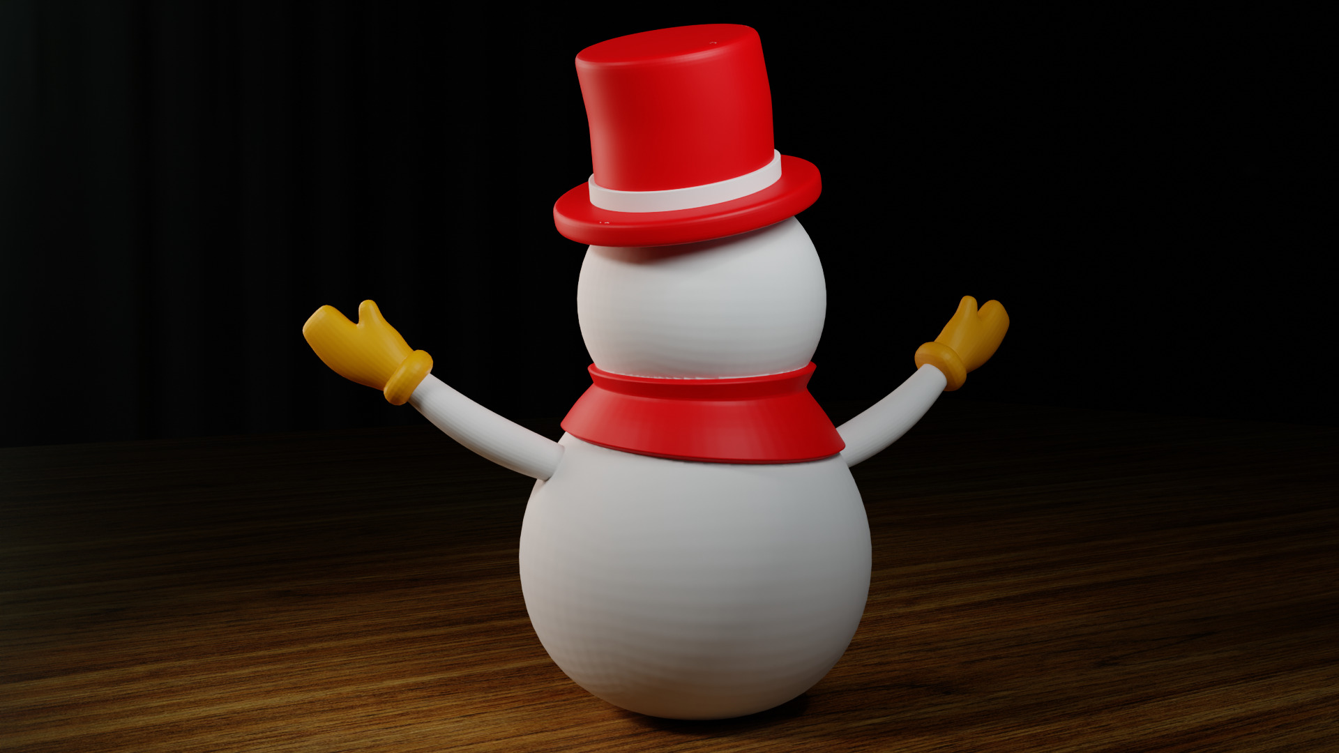 3D Printable Snowman Model STL and 3MF Files Included 3D print model_6