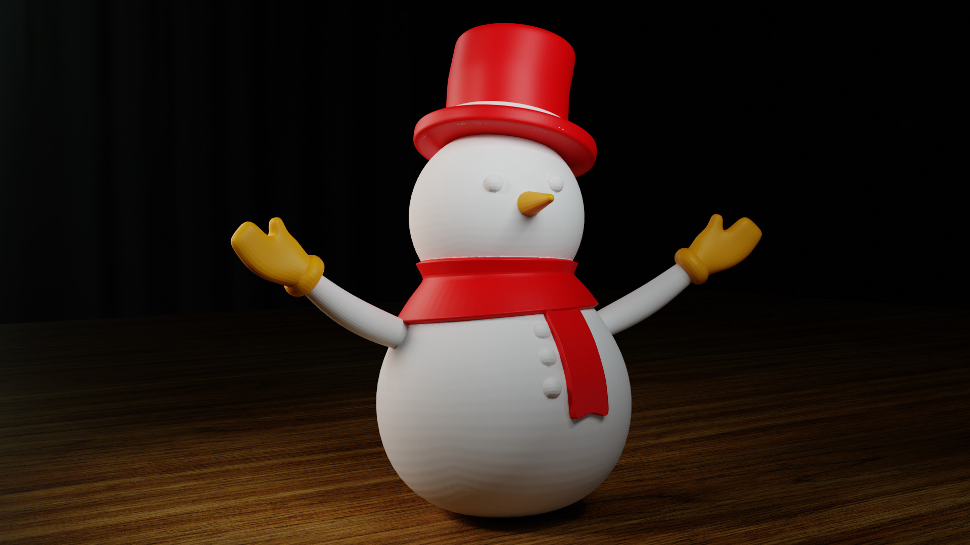 3D Printable Snowman Model STL and 3MF Files Included 3D print model_8