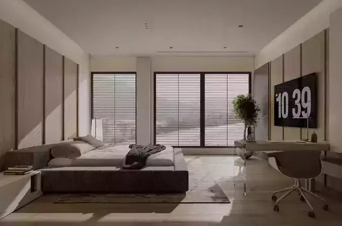 Bedroom Interior Model 3D model