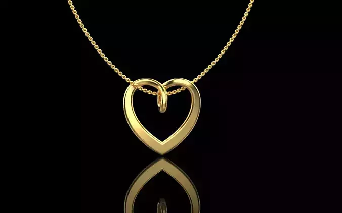 Heart necklace model 1303