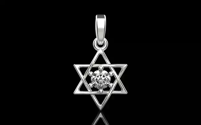 Star of david pendant model 1304