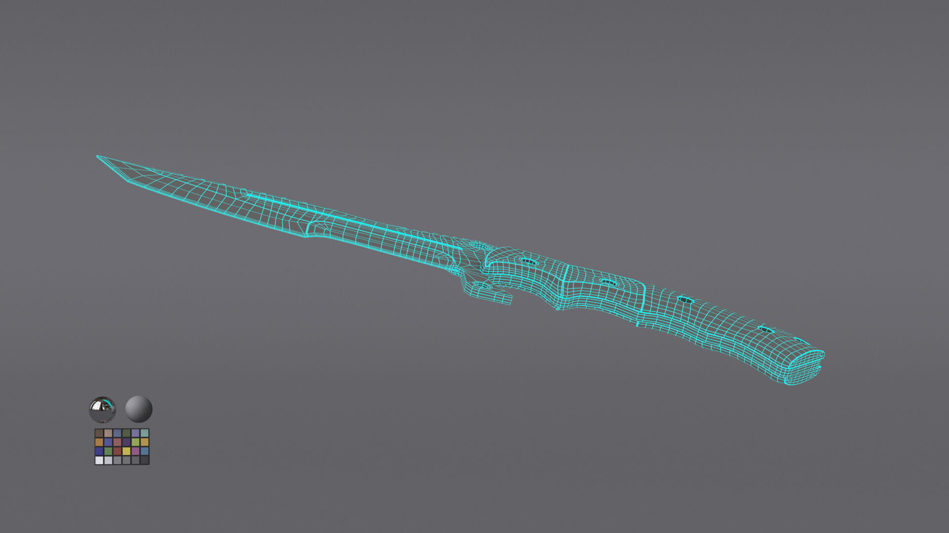 Tactical Army Knife Free 3D model_27