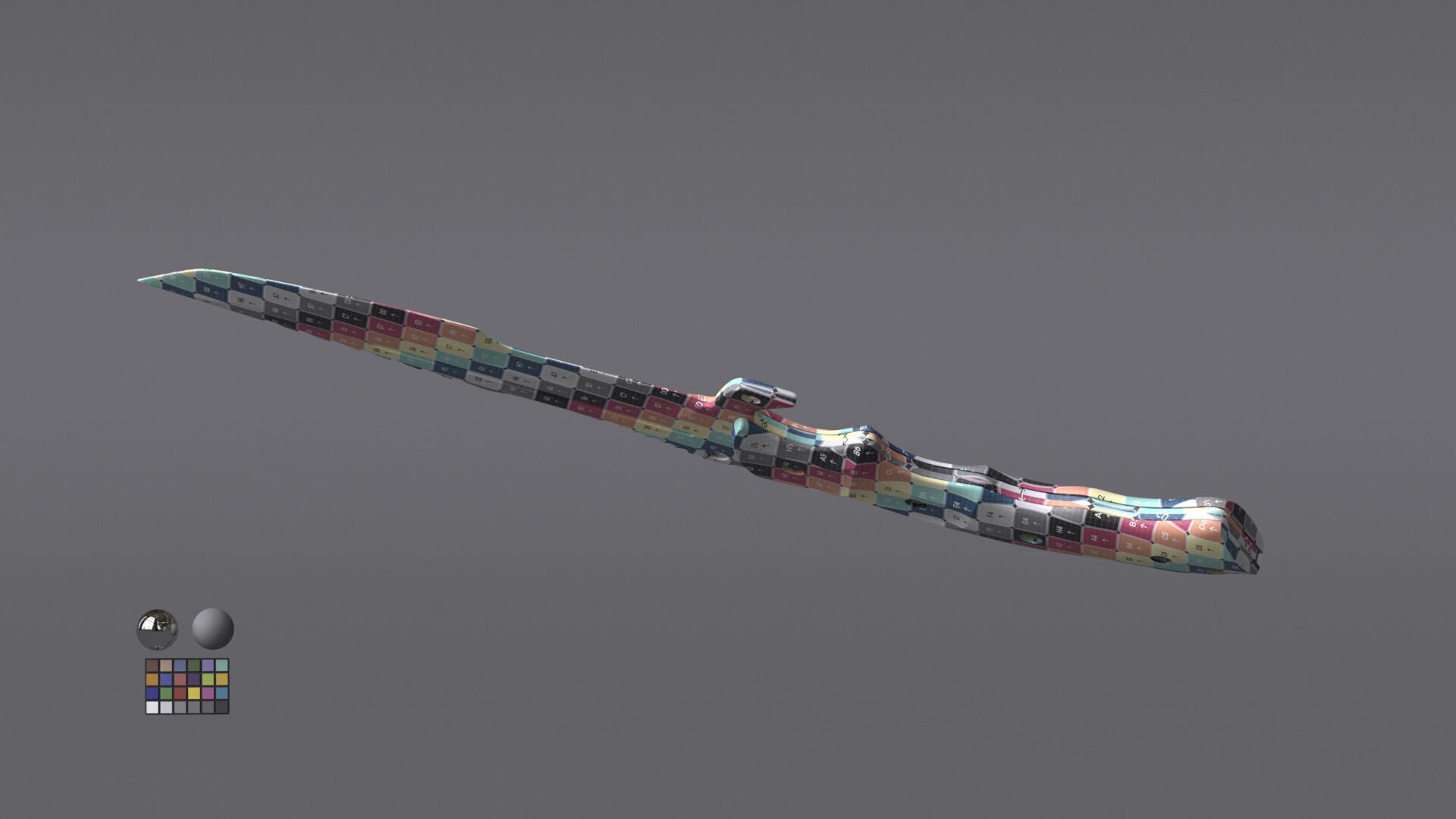 Tactical Army Knife Free 3D model_16