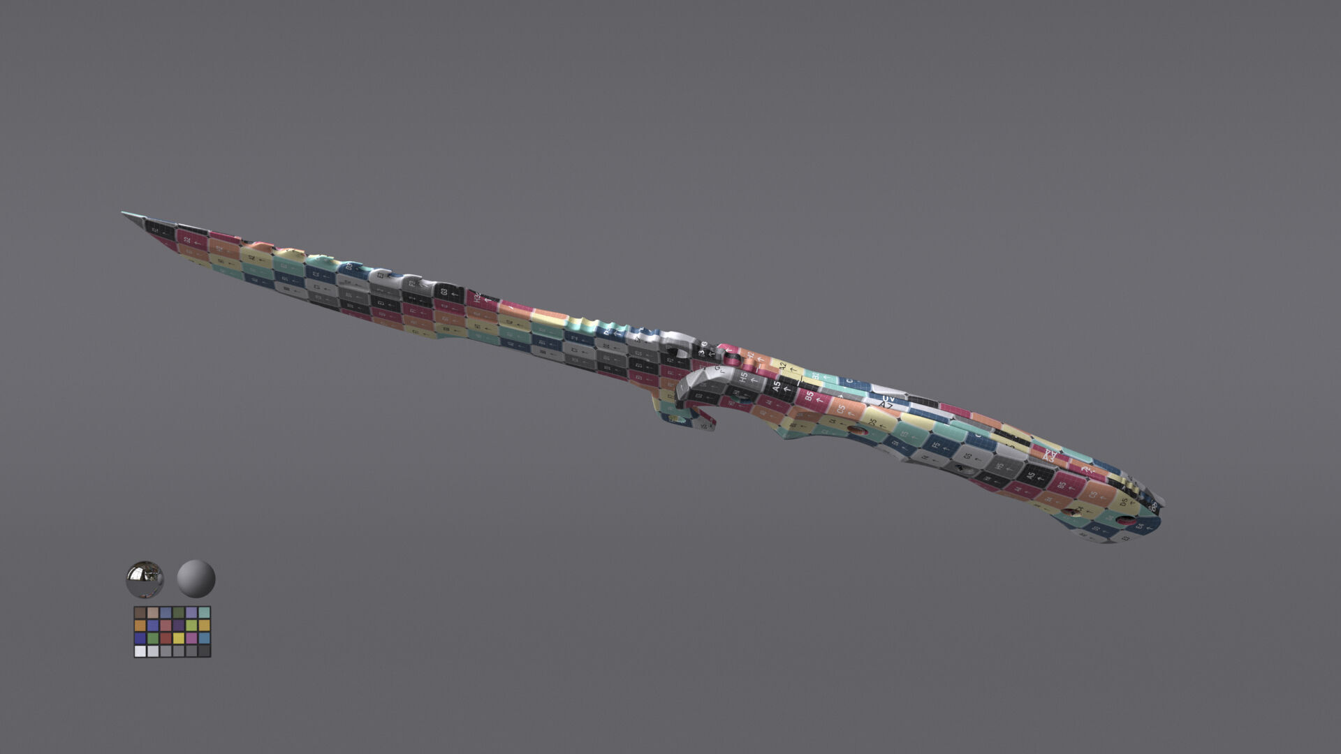 Tactical Army Knife Free 3D model_11