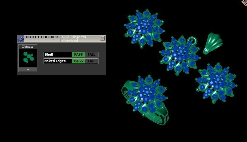 Ruby Gemstone Pendant Set For Women 3D print model_20