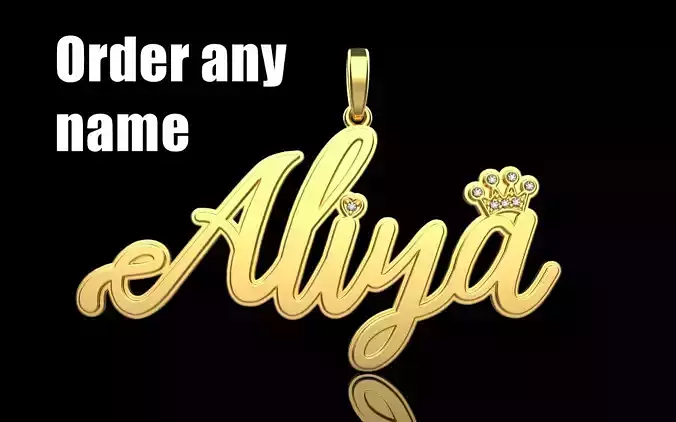 Name pendant model 1306