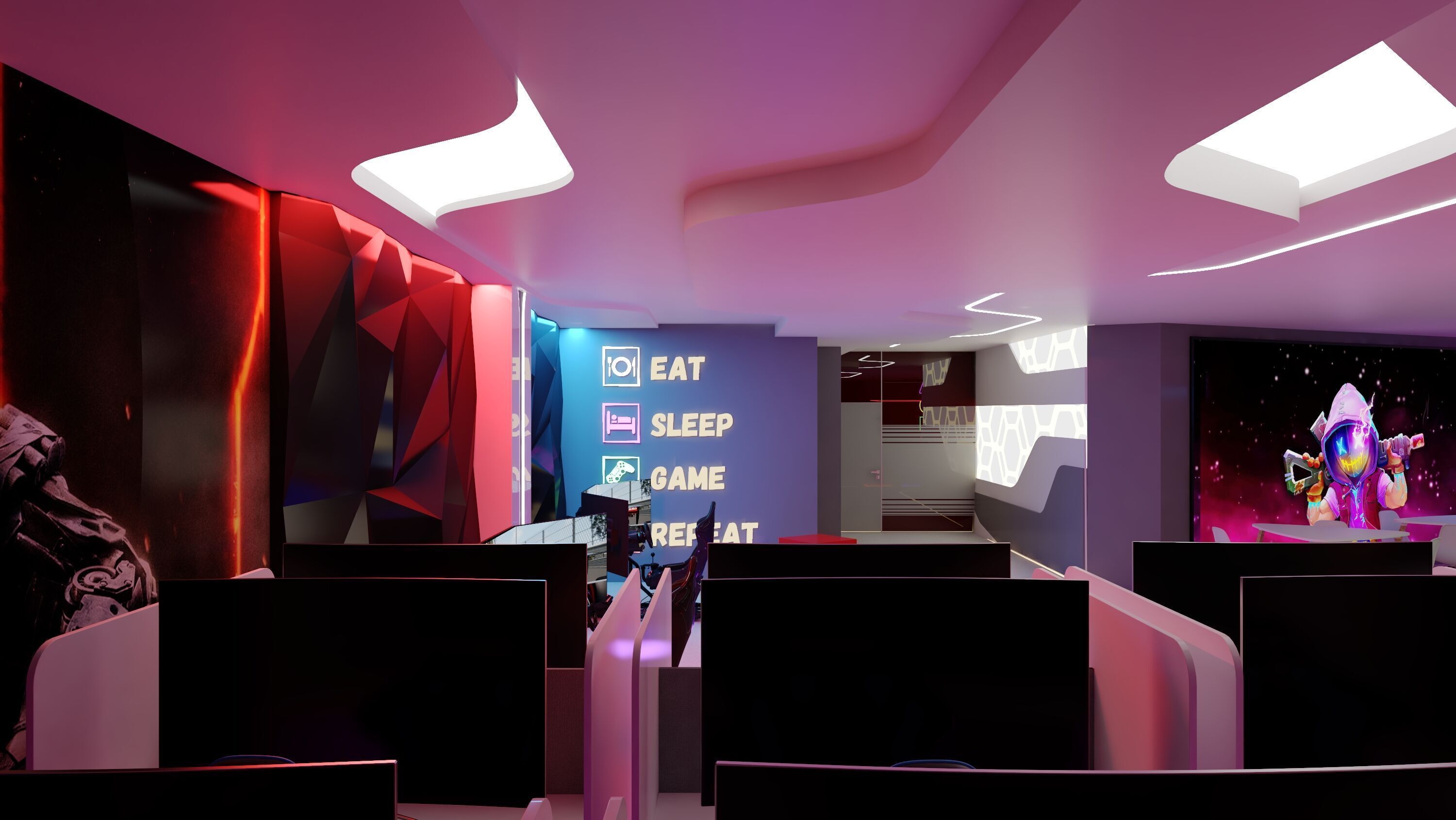 Gaming Center 3D model_4