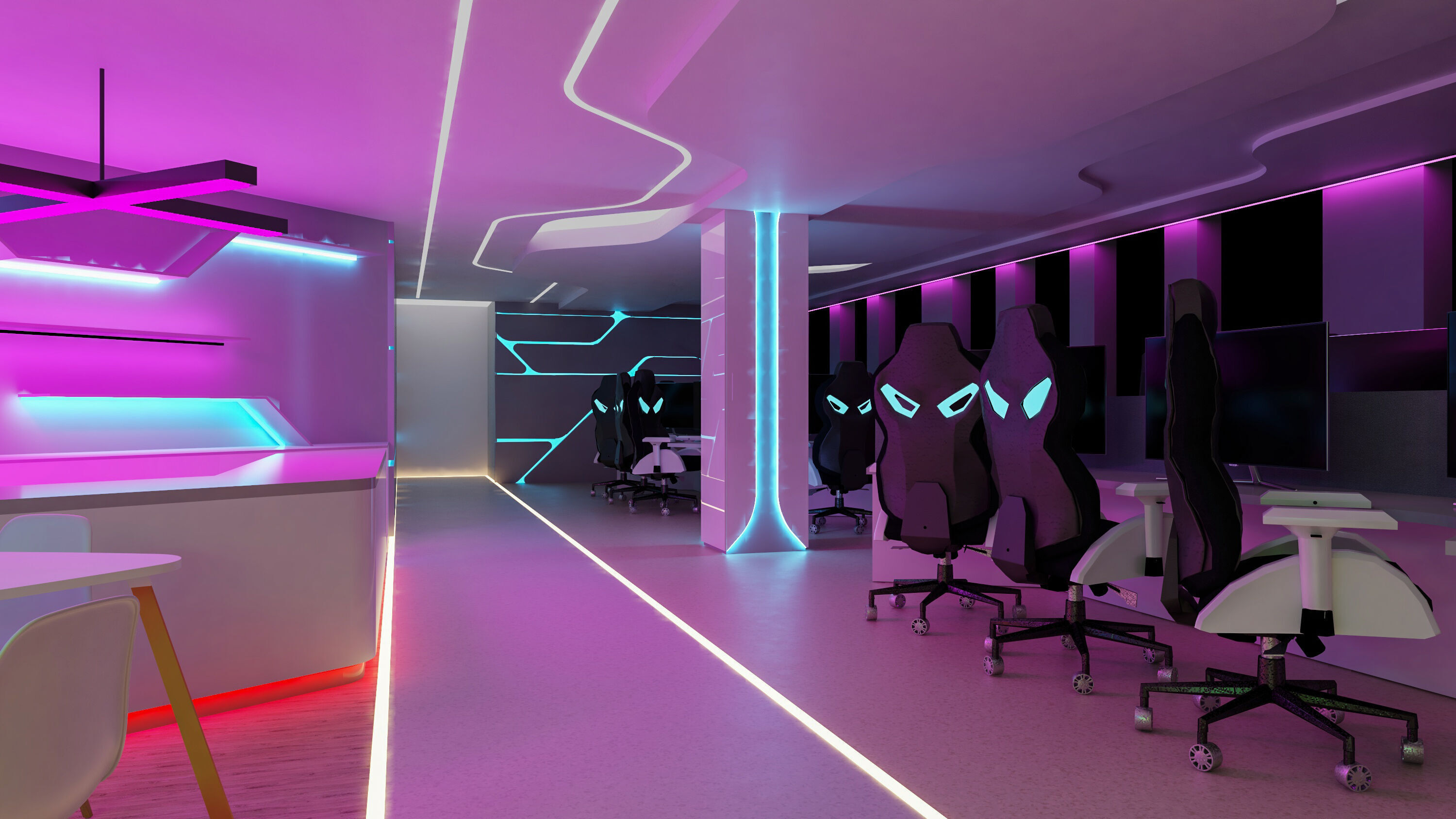 Gaming Center 3D model_1