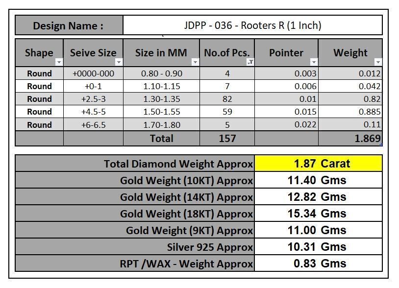 Custom Initial R Letter Diamond A to Z Alphabet Necklace 3D print model_19