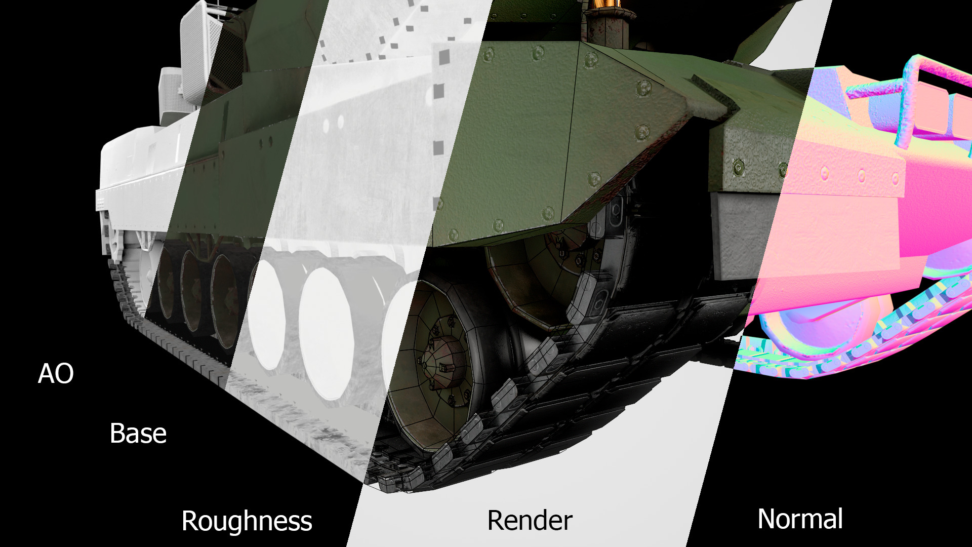 Lowpoly Leopard 2A7 German Main Battle Tank Low-poly 3D model_9