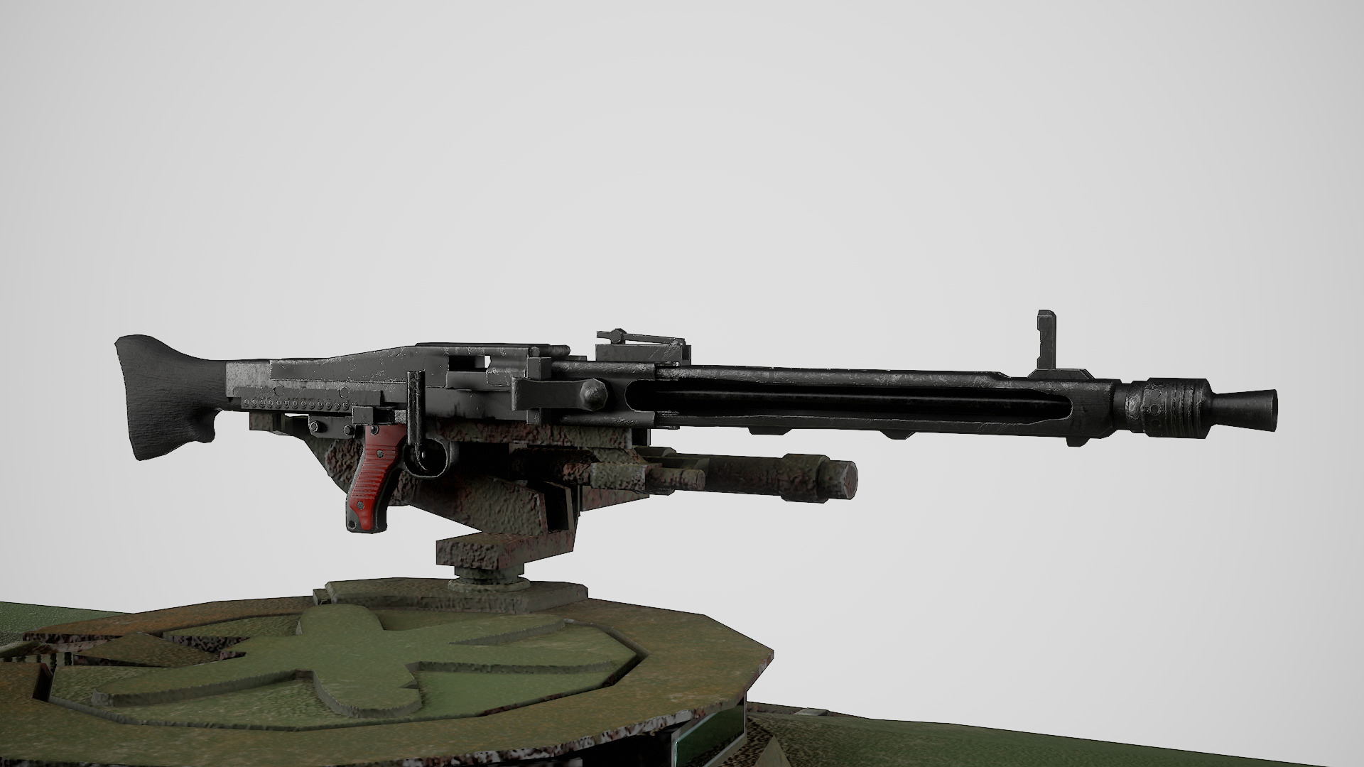 Lowpoly Leopard 2A7 German Main Battle Tank Low-poly 3D model_2