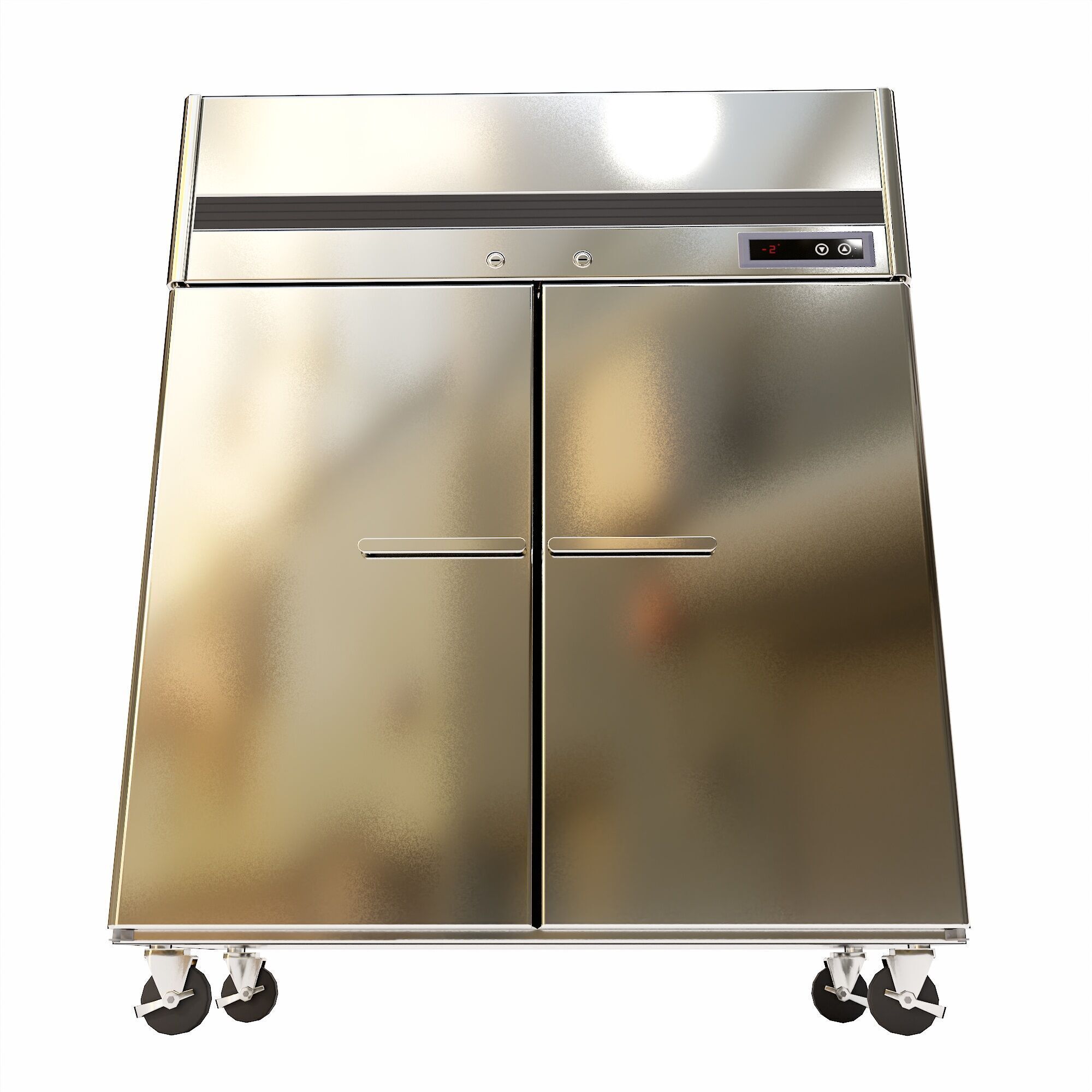 Deep Fridge   Low-poly 3D model_3