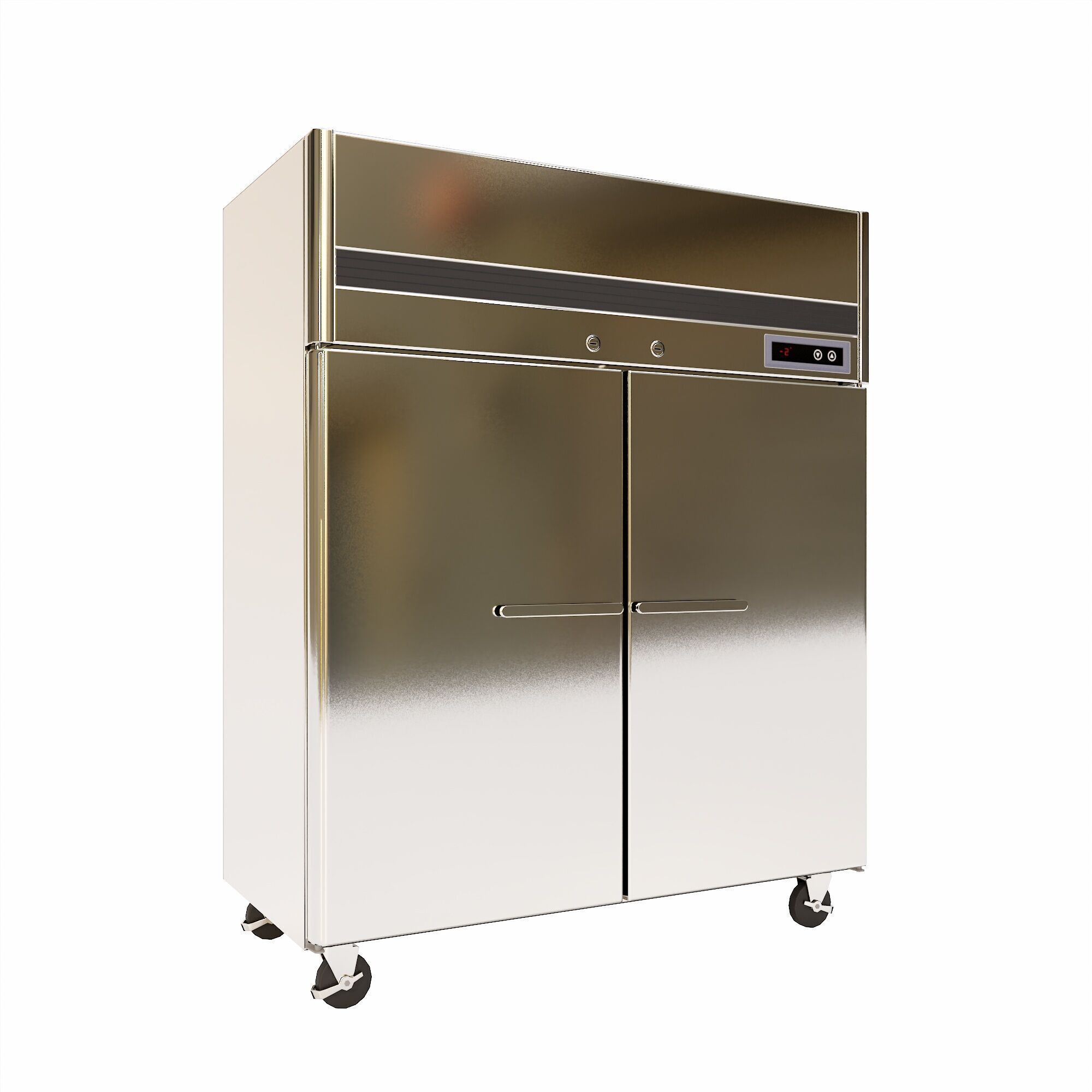 Deep Fridge   Low-poly 3D model_2