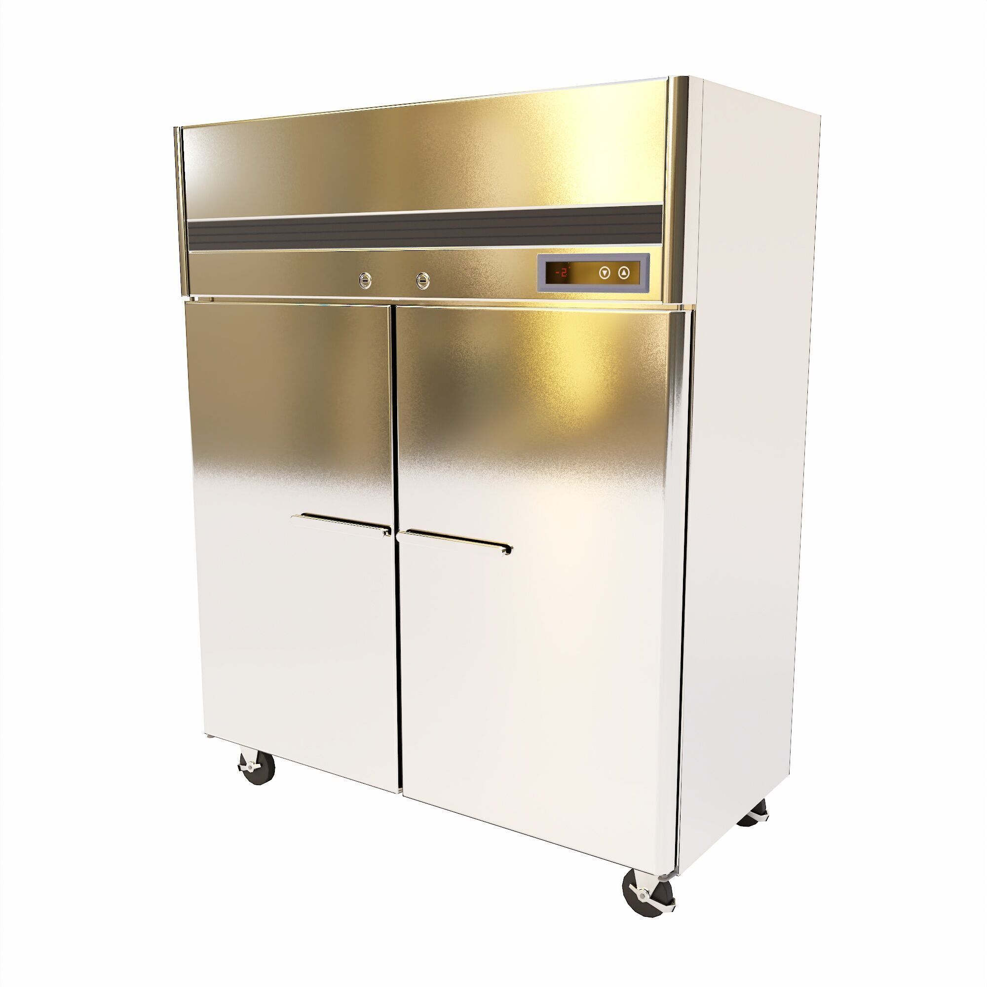 Deep Fridge   Low-poly 3D model_0