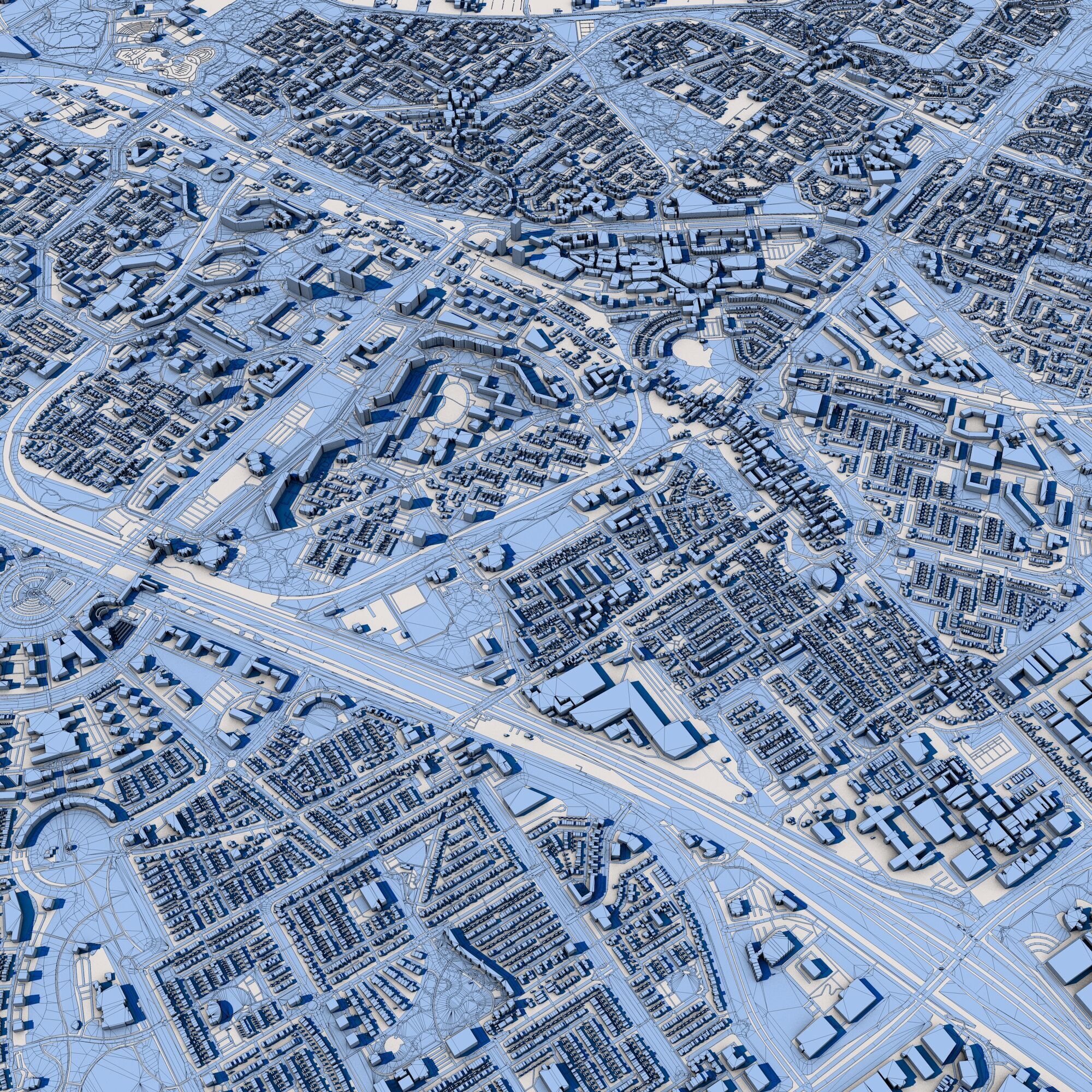 Cityscape Zoetermeer Netherlands 3D model_12