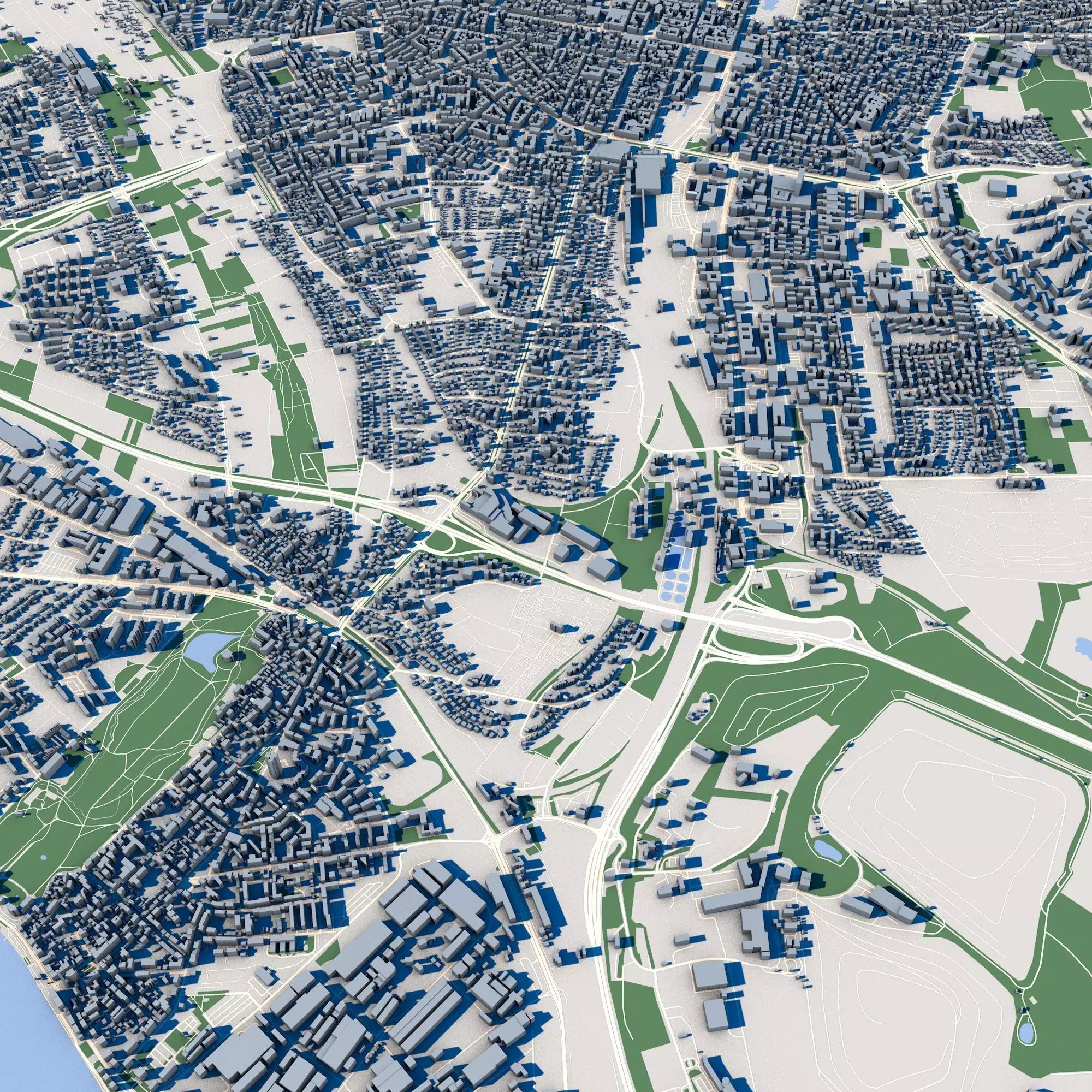 Cityscape Wiesbaden Germany 3D model_0