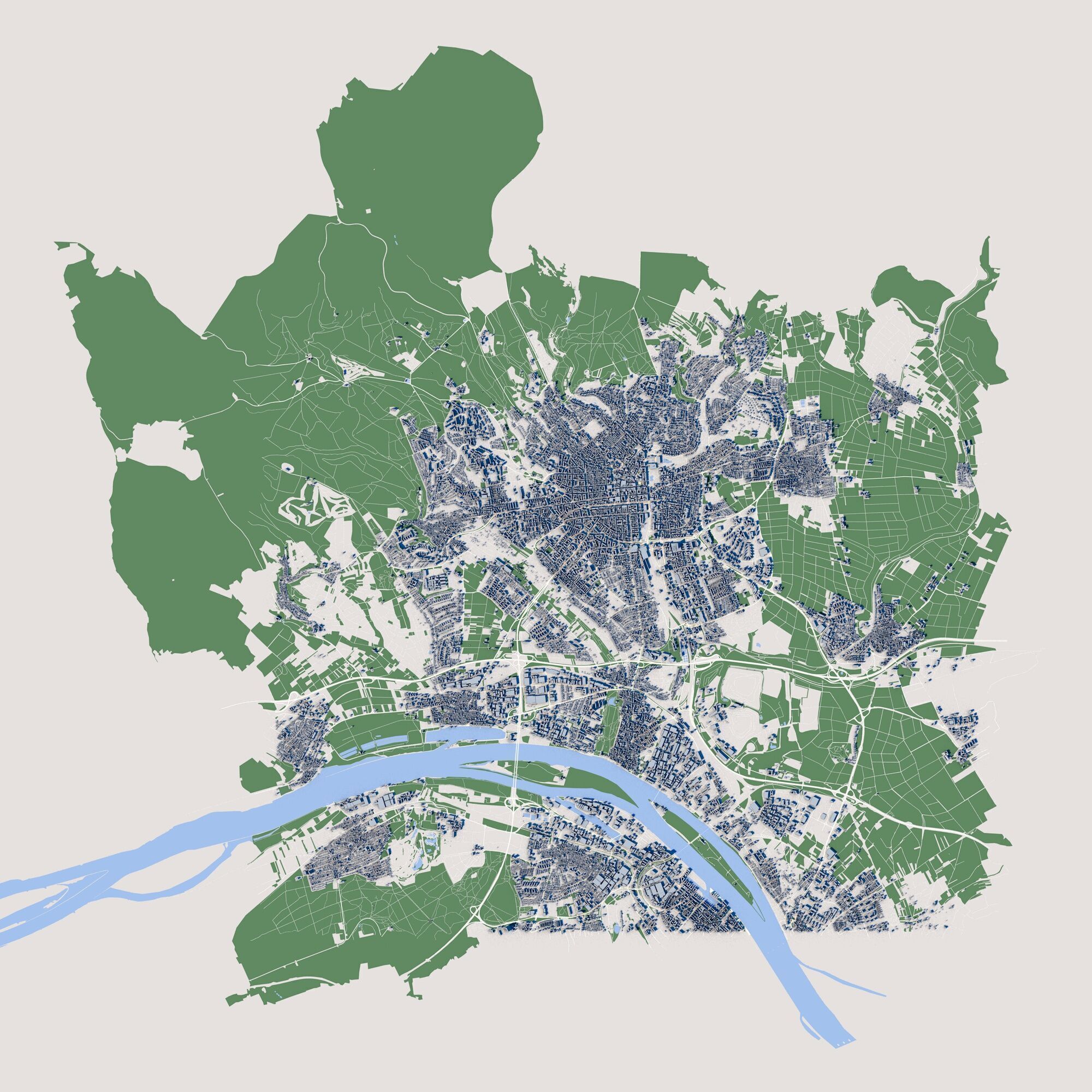 Cityscape Wiesbaden Germany 3D model_2