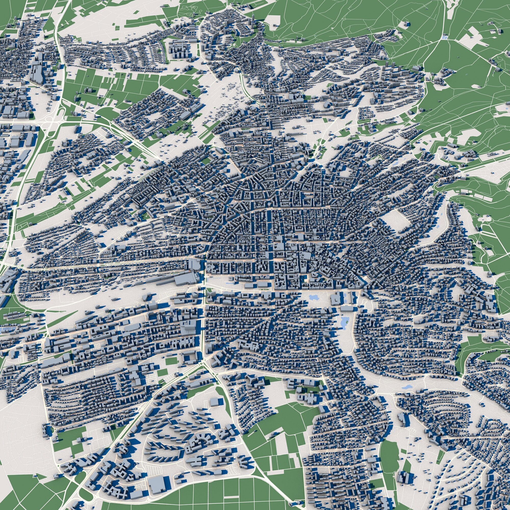 Cityscape Wiesbaden Germany 3D model_7