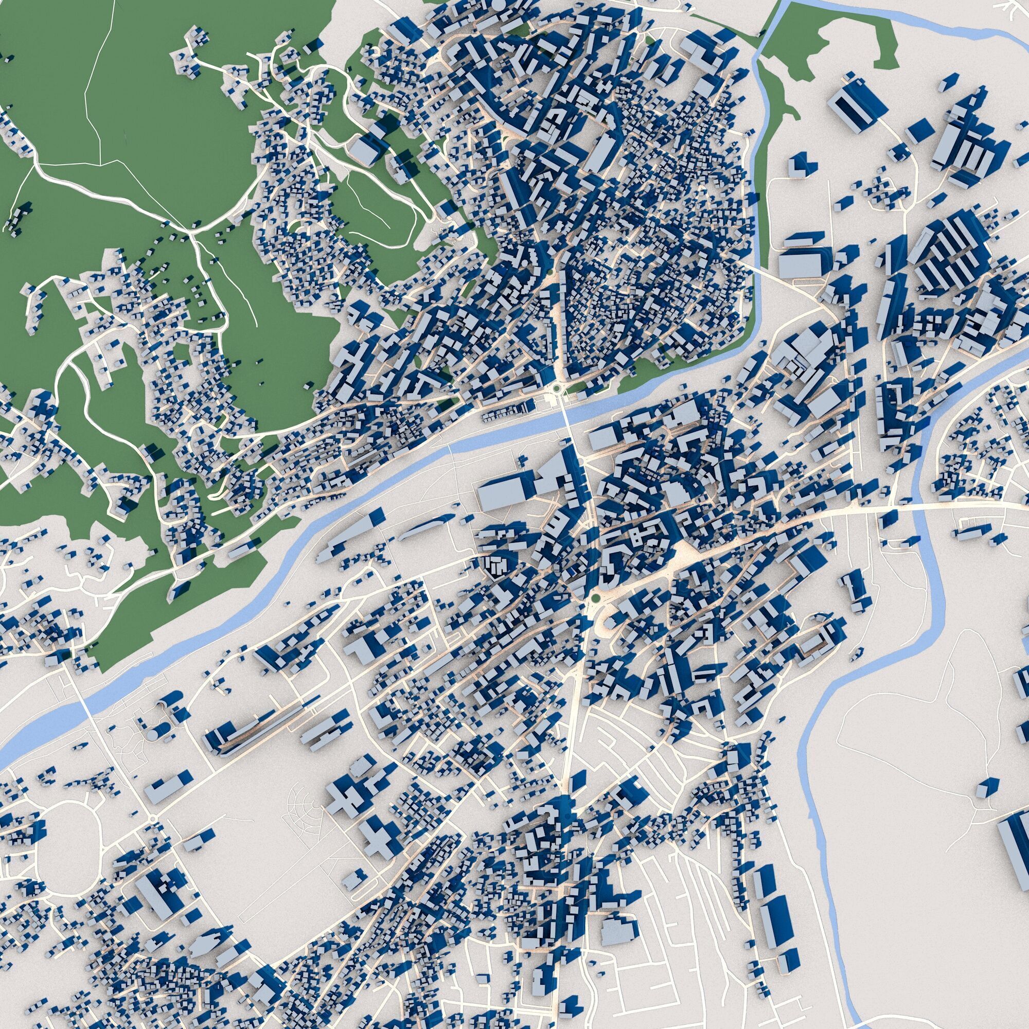 Cityscape Mitrovica Kosovo 3D model_3
