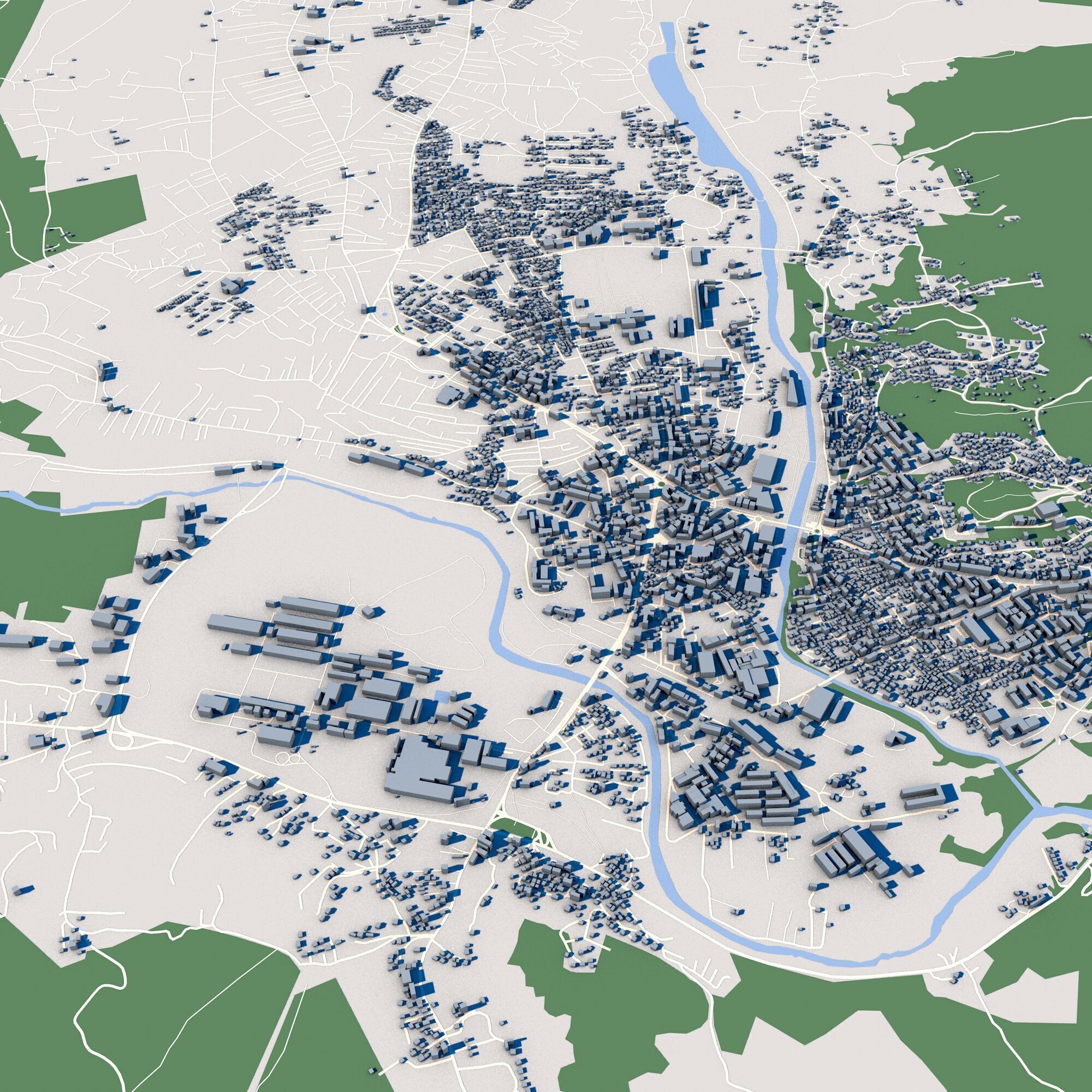 Cityscape Mitrovica Kosovo 3D model_8
