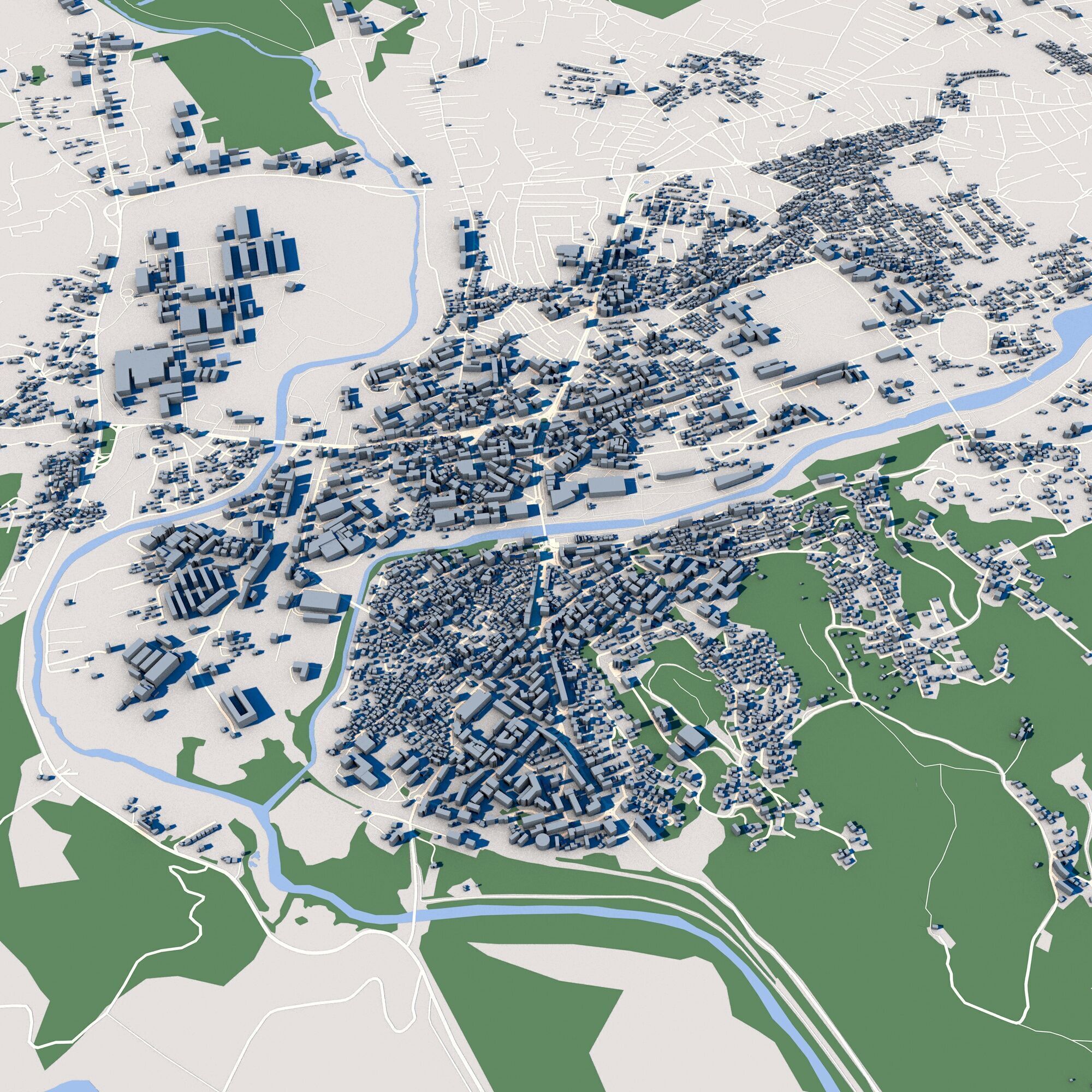 Cityscape Mitrovica Kosovo 3D model_7