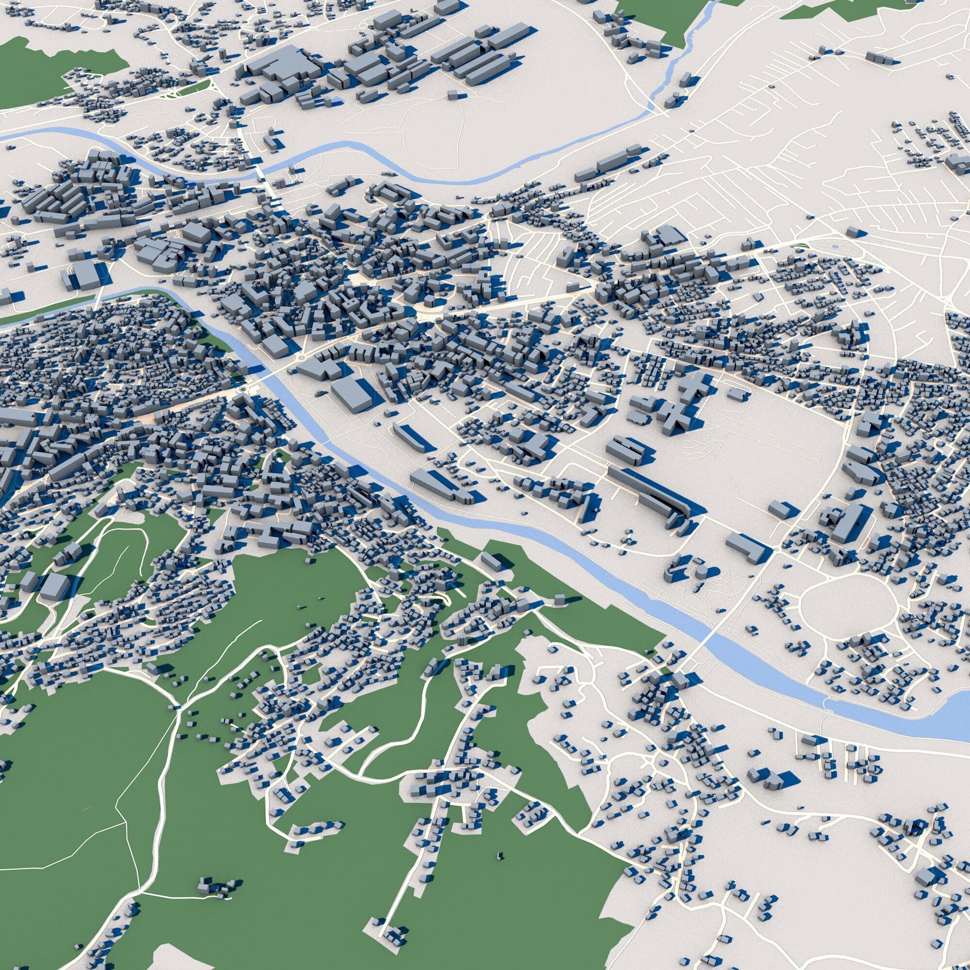 Cityscape Mitrovica Kosovo 3D model_6