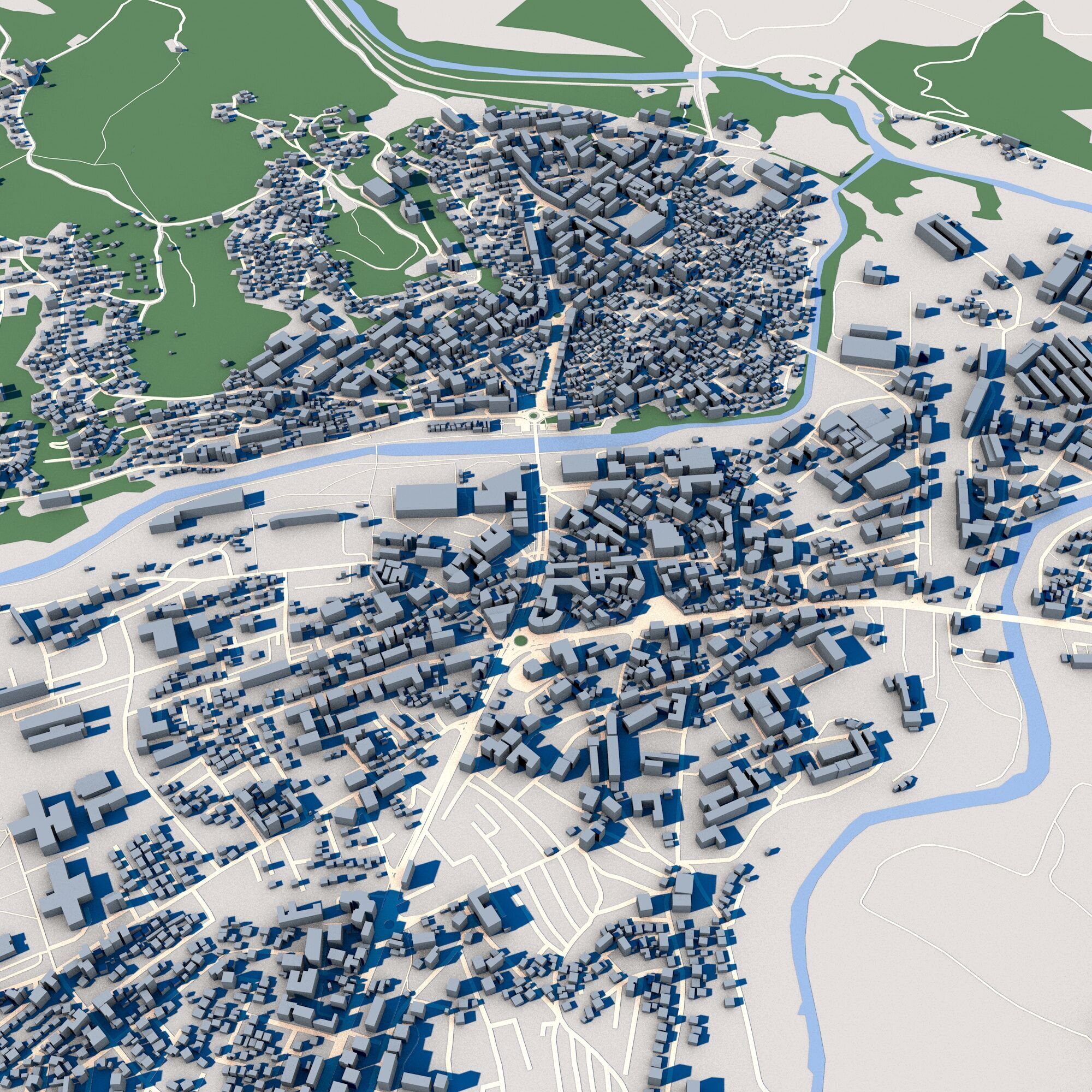 Cityscape Mitrovica Kosovo 3D model_4