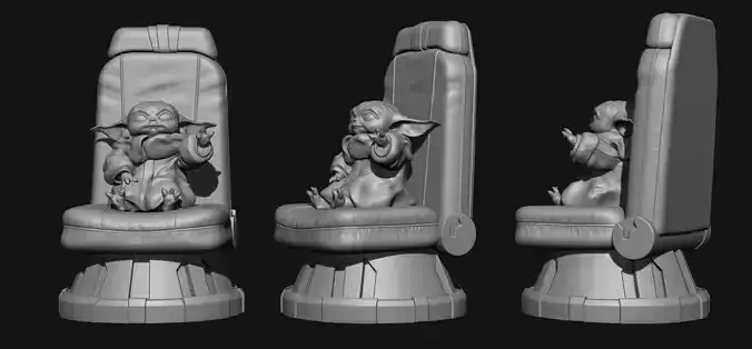 Grogu - Baby Yoda 3D print model
