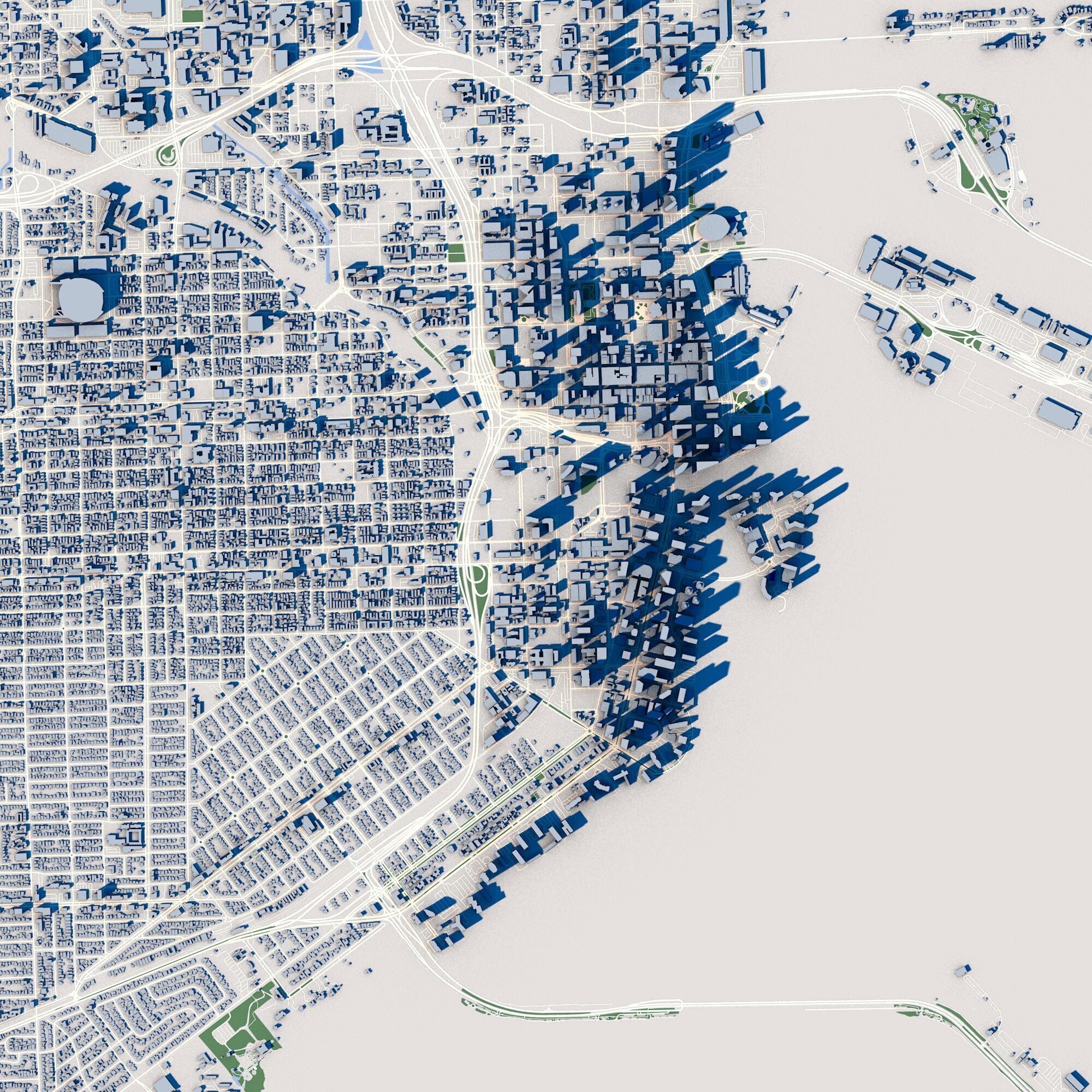 Cityscape Miami Florida USA 3D model_3