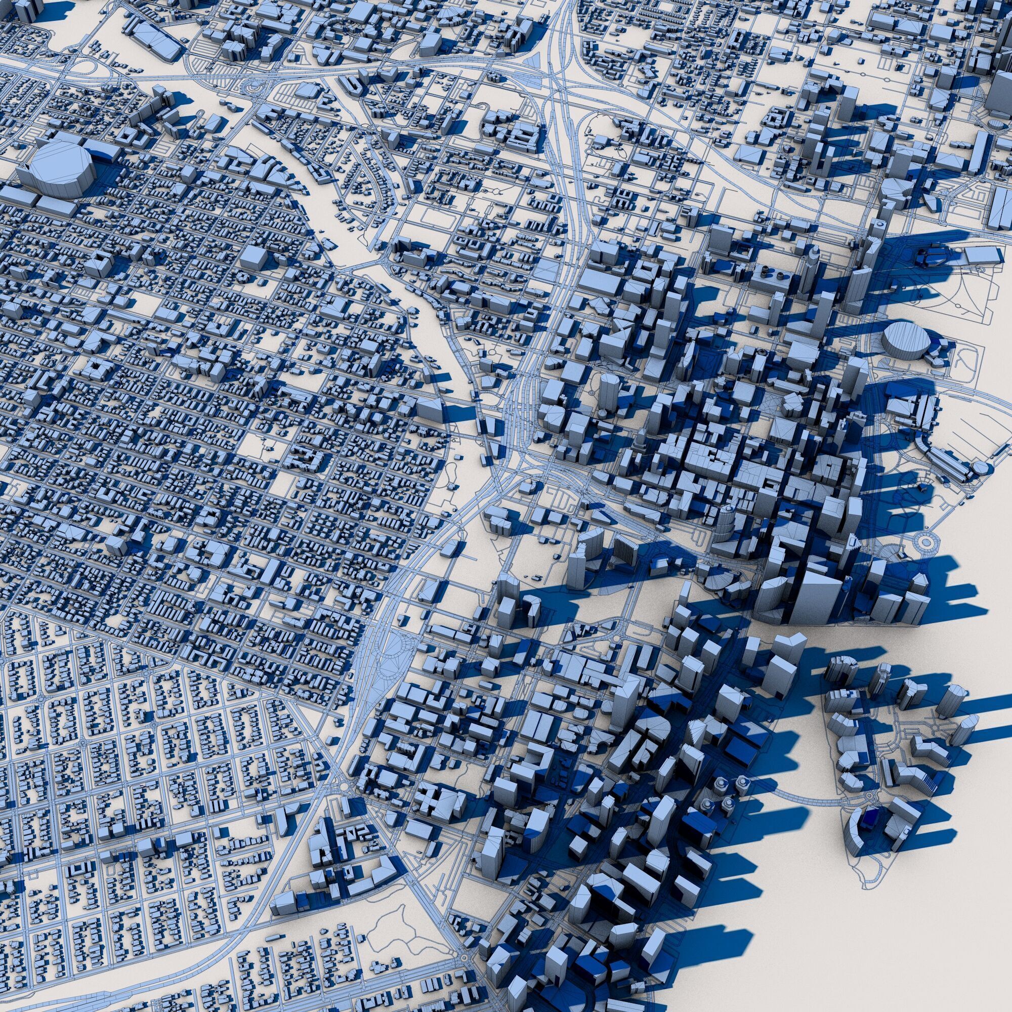 Cityscape Miami Florida USA 3D model_9