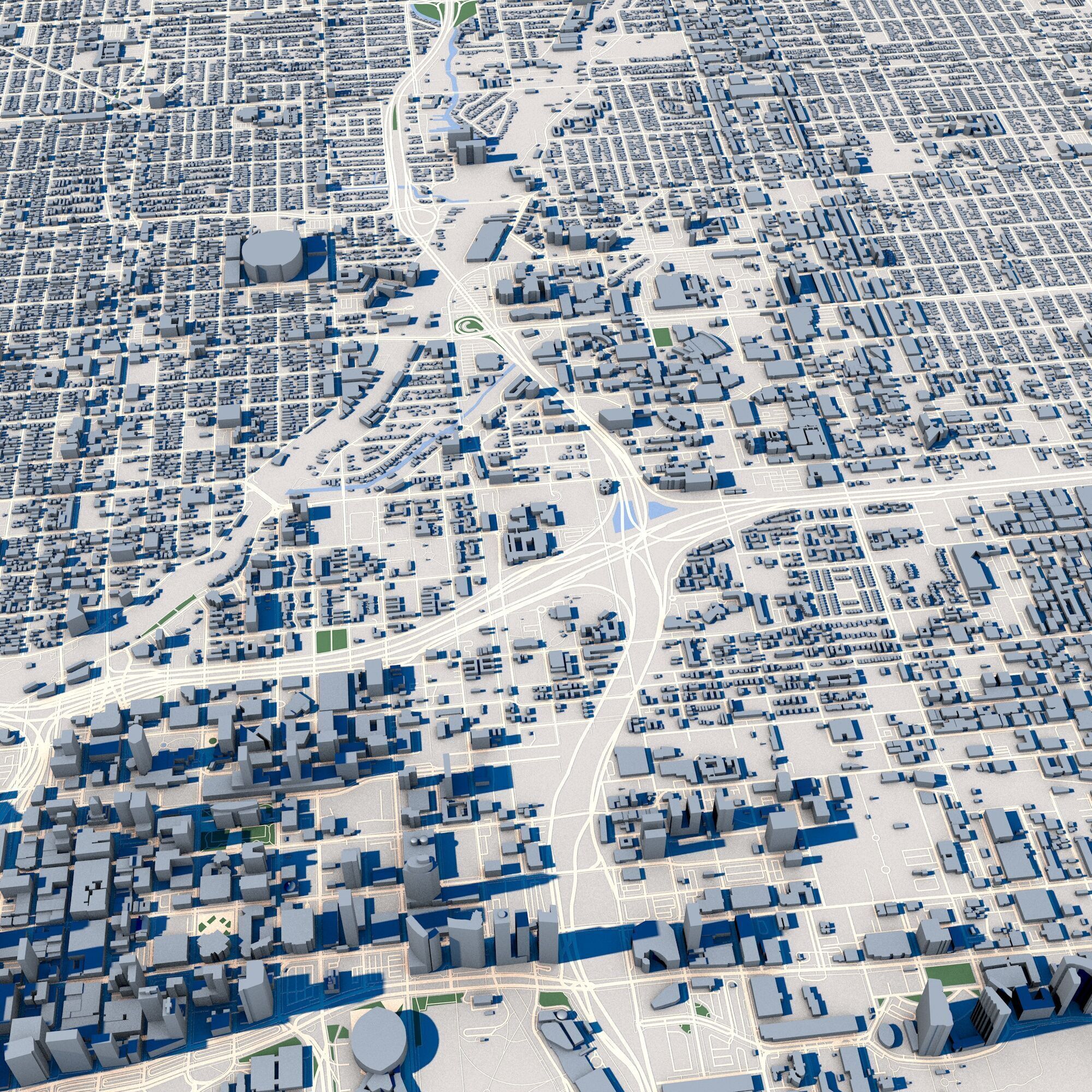 Cityscape Miami Florida USA 3D model_5