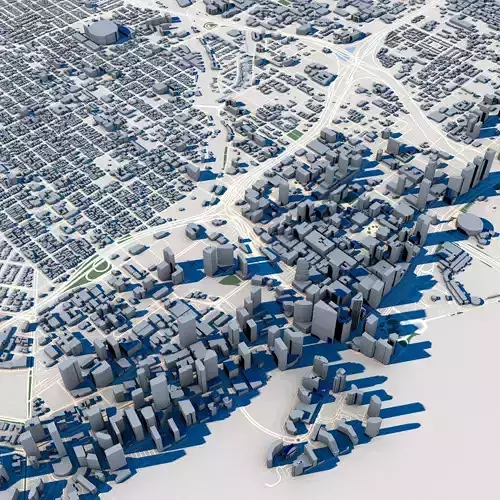 Cityscape Miami Florida USA 3D model