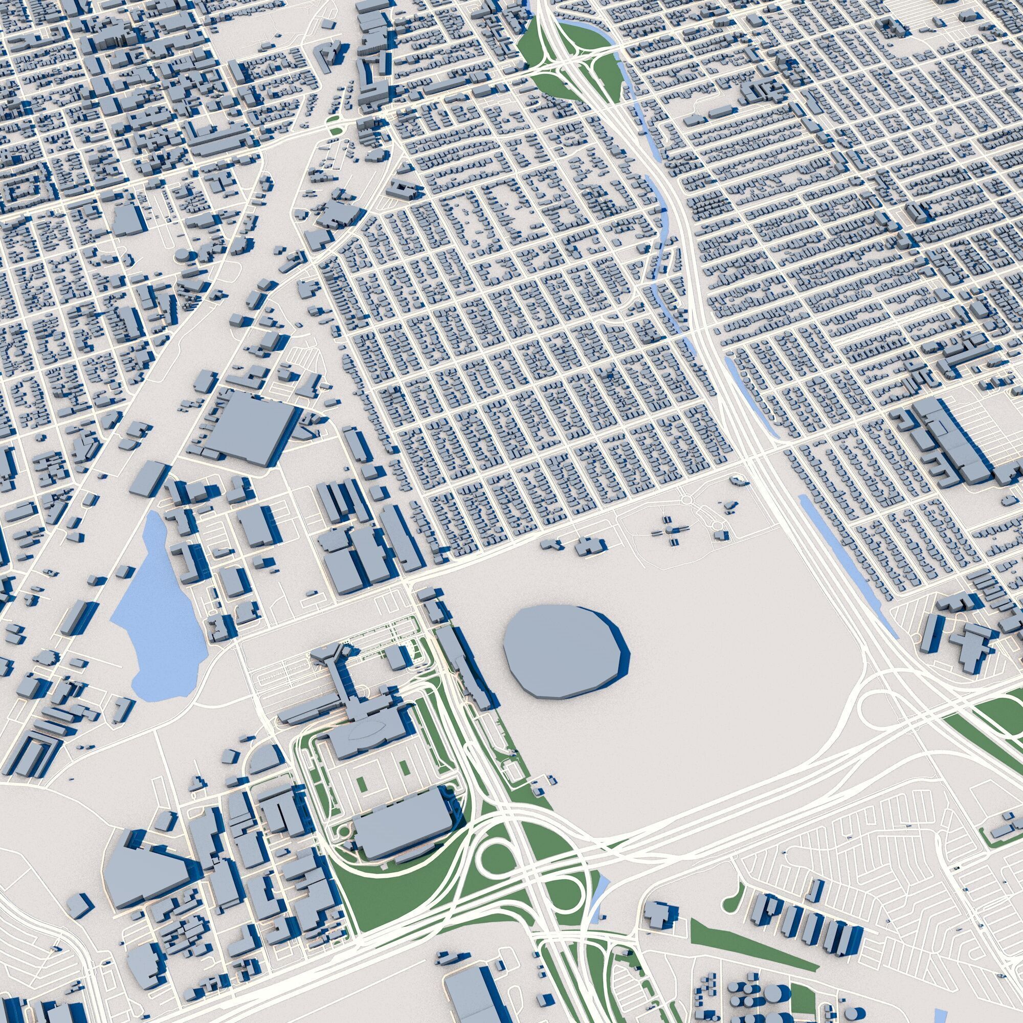 Cityscape Miami Florida USA 3D model_7