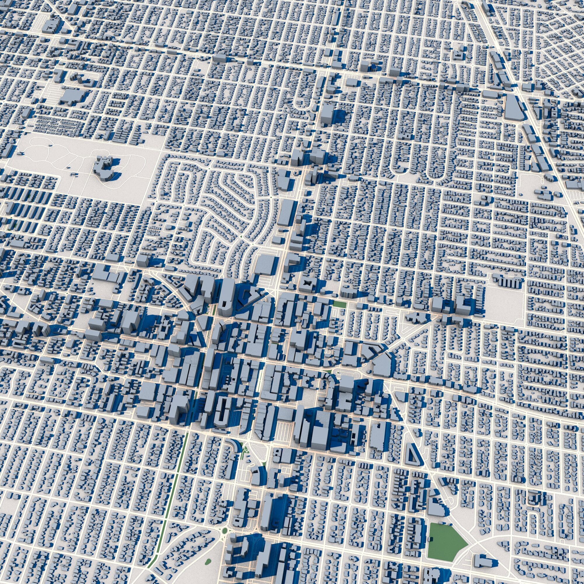 Cityscape Miami Florida USA 3D model_8