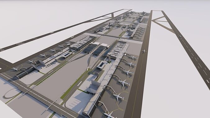 3D Airport-Airport 3D model