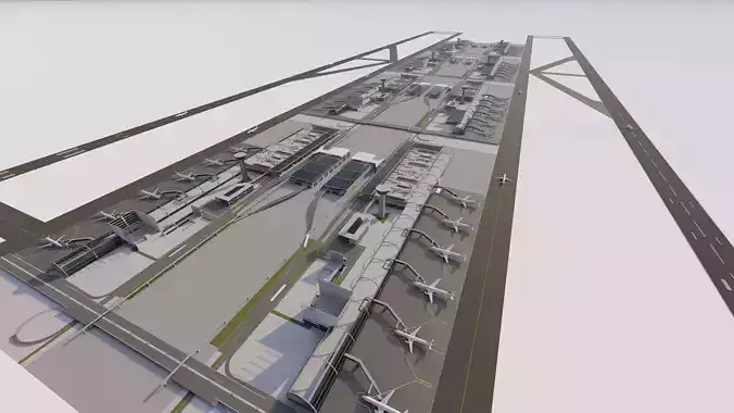 3D Airport-Airport 3D model