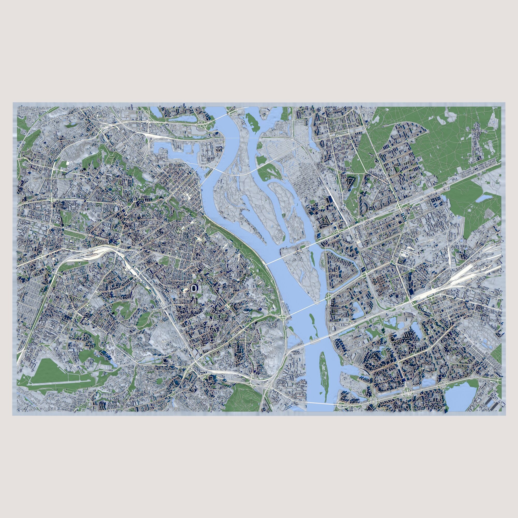 Cityscape Kyiv Ukraine 3D model_2