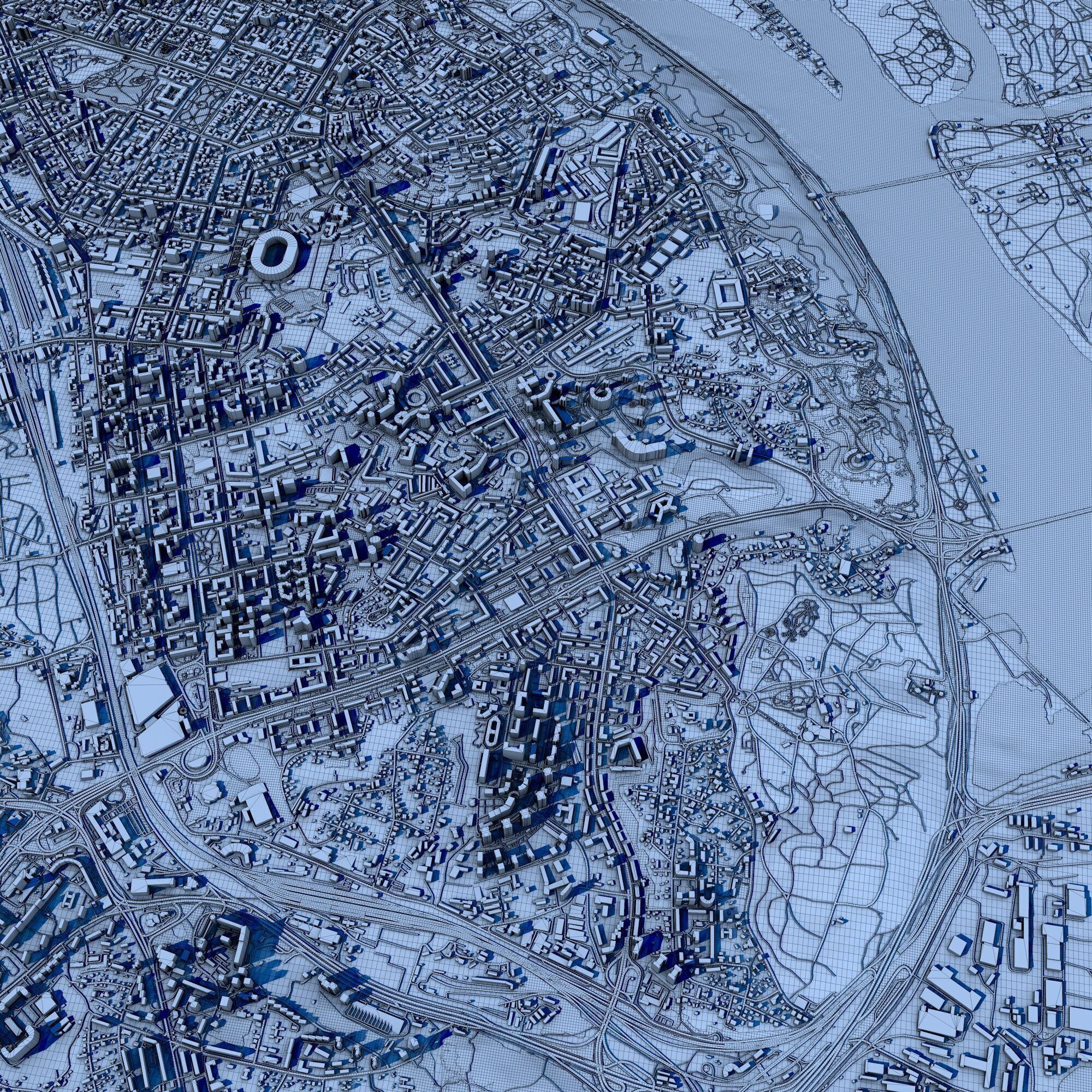 Cityscape Kyiv Ukraine 3D model_8