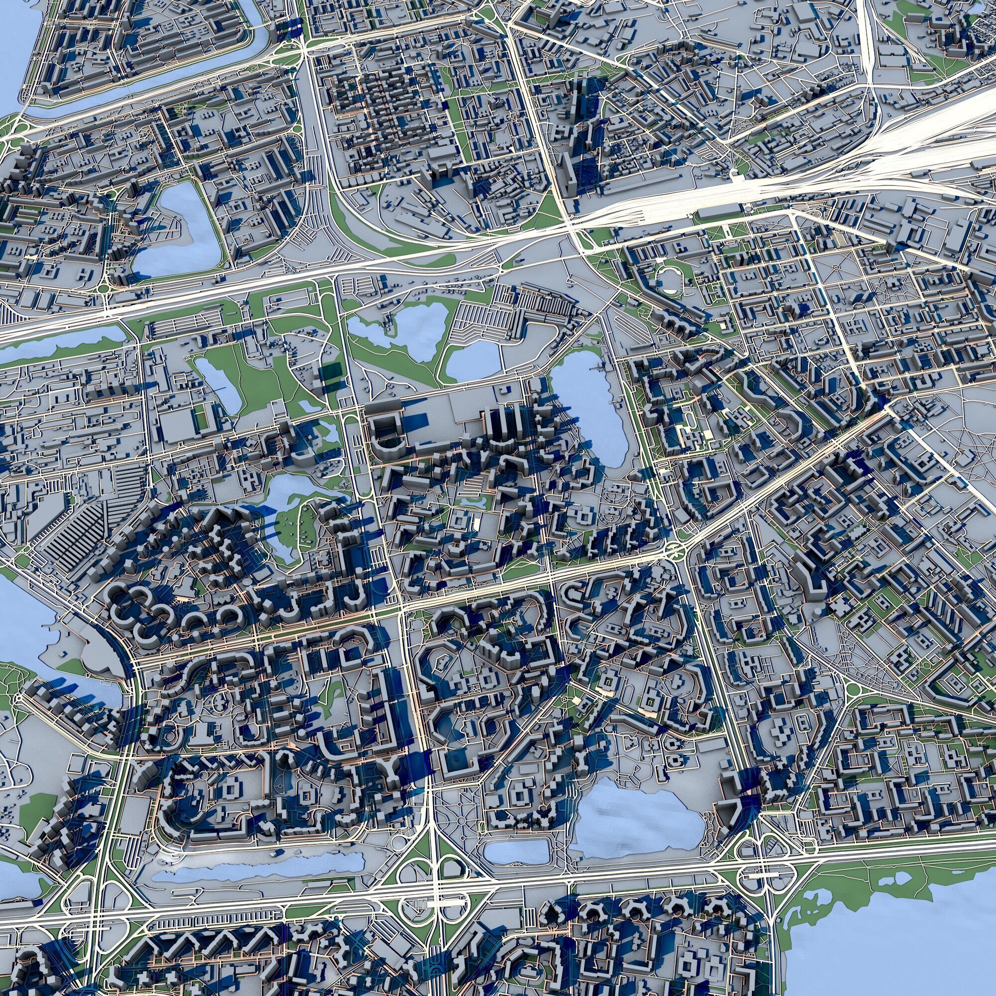 Cityscape Kyiv Ukraine 3D model_7