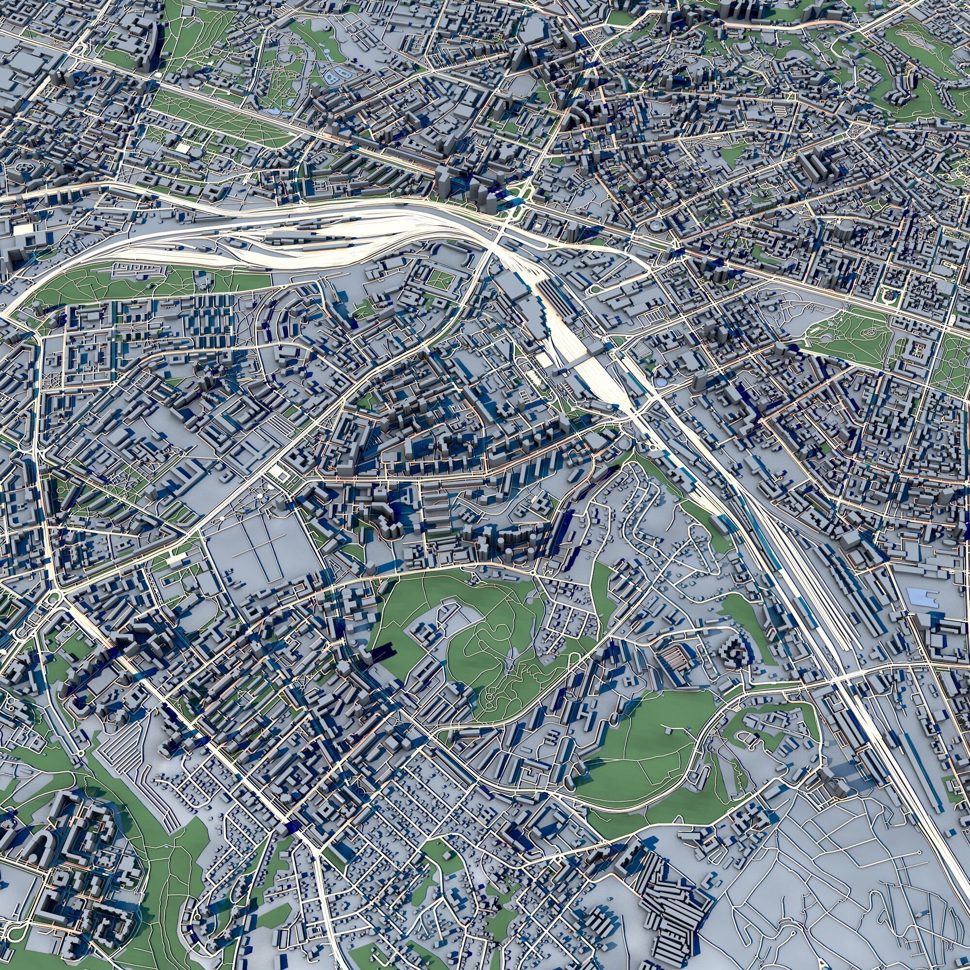 Cityscape Kyiv Ukraine 3D model_5
