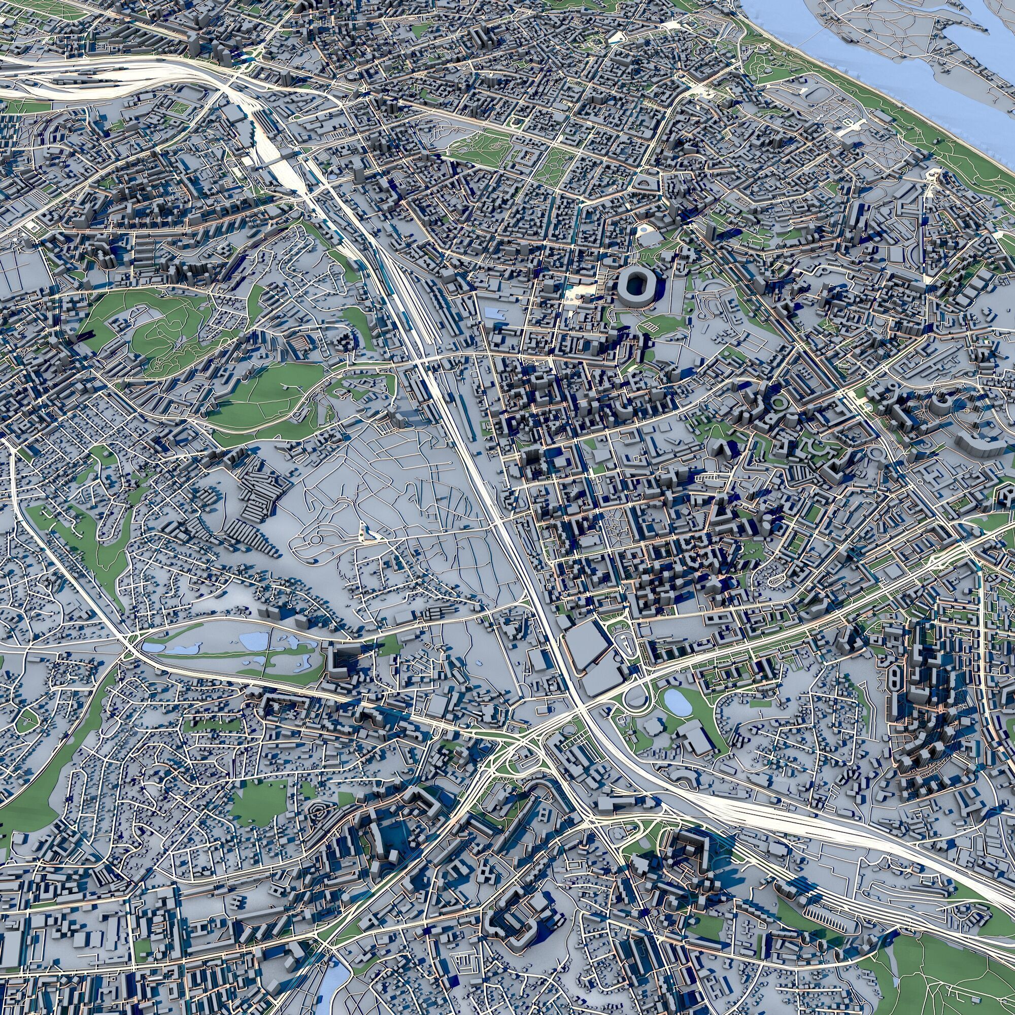 Cityscape Kyiv Ukraine 3D model_4