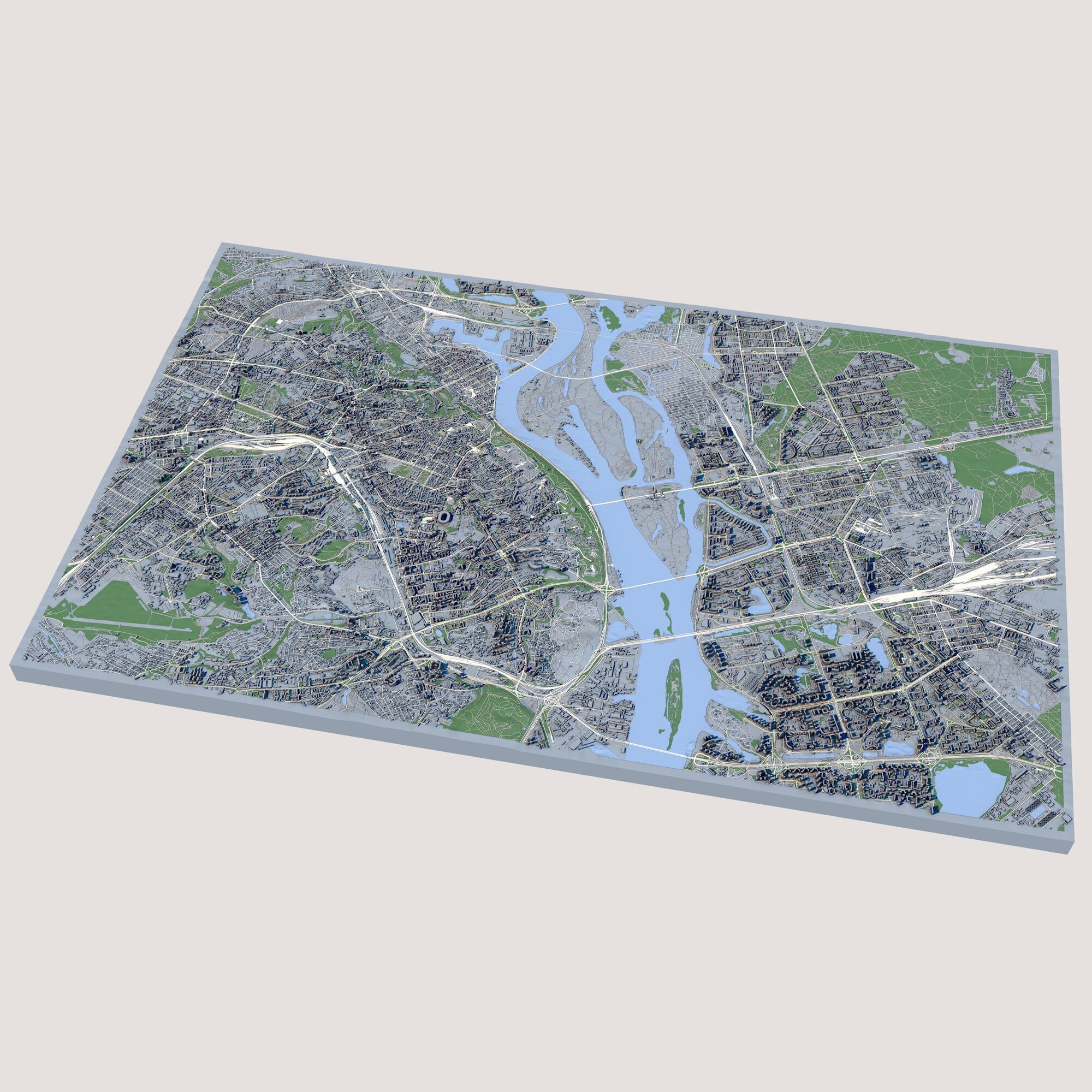 Cityscape Kyiv Ukraine 3D model_1