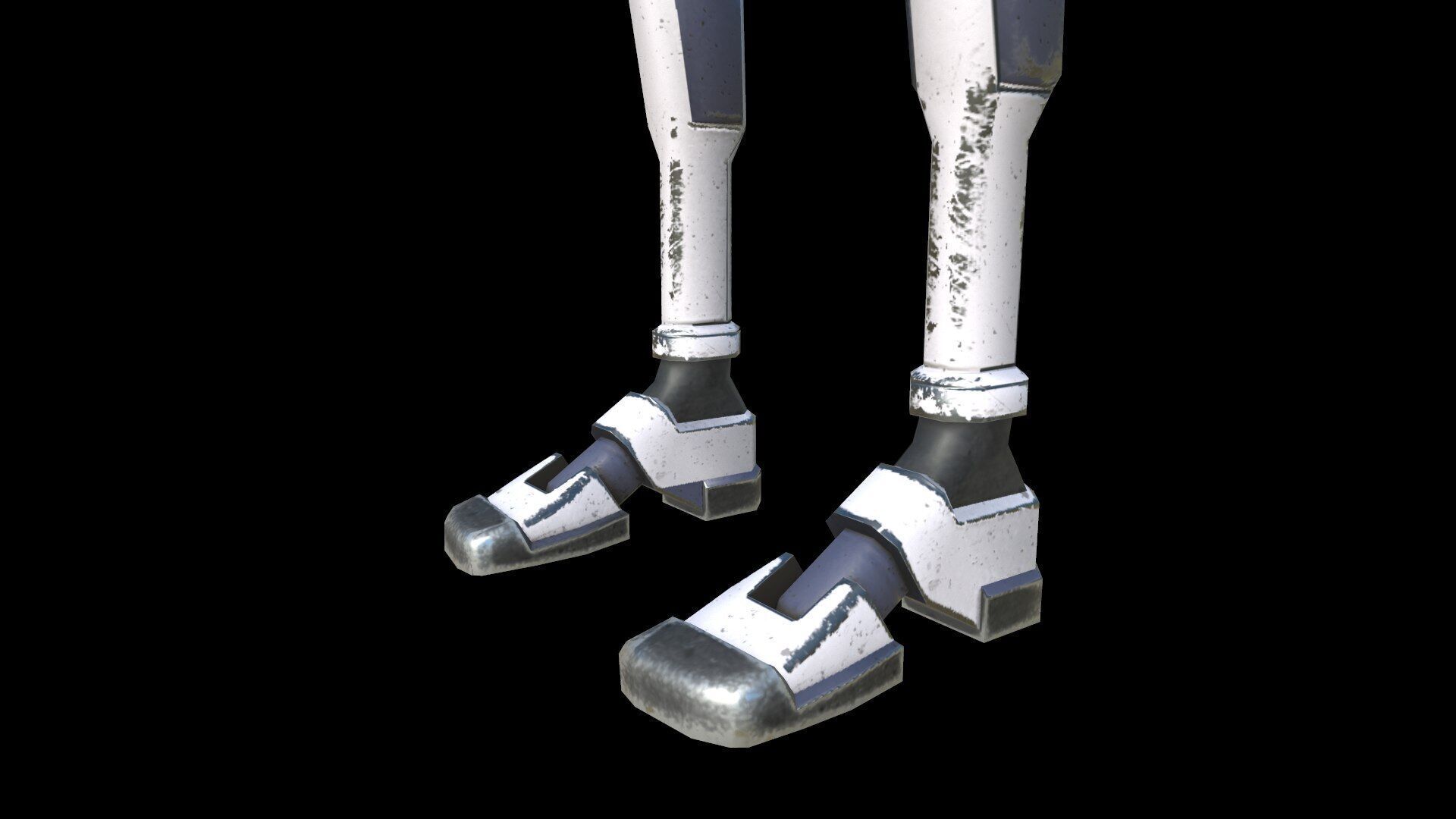 Robot Low-poly PBR Free low-poly 3D model_9