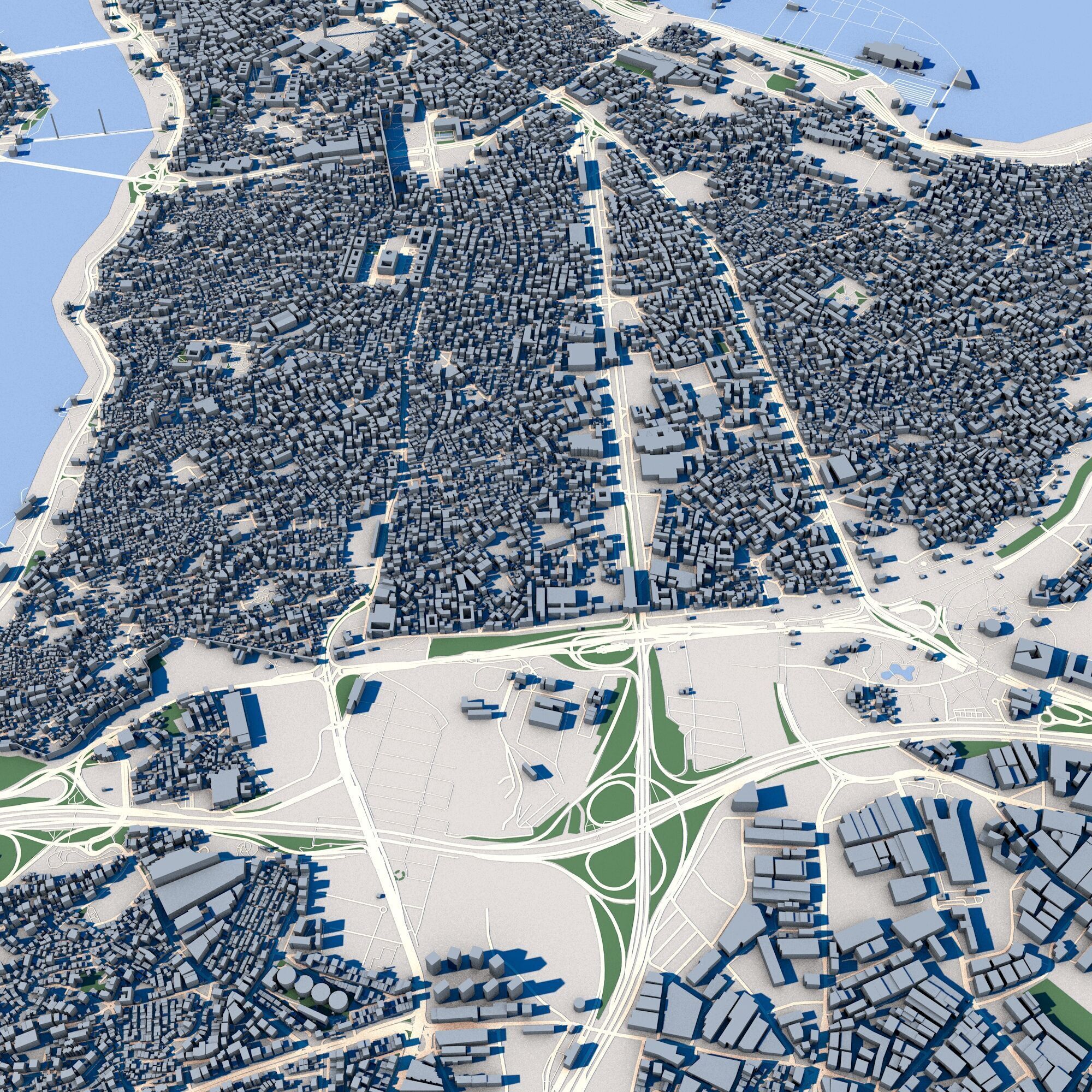 Cityscape Istanbul Turkey 3D model_8